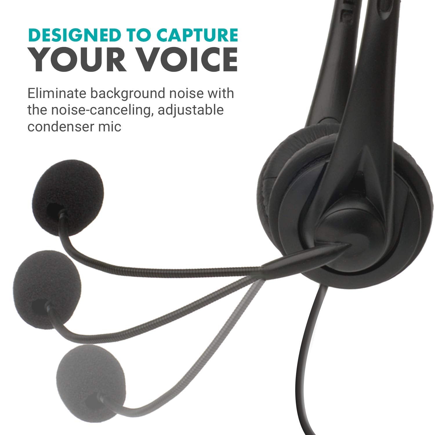 Movo HSM-1 USB Headset with Microphone - Universally Compatible with Laptop/Desktop, PC and Mac, Perfect for Podcasting, Gaming, Remote Work, Conferences, Online Education, with Volume/Mute Controls  - Like New