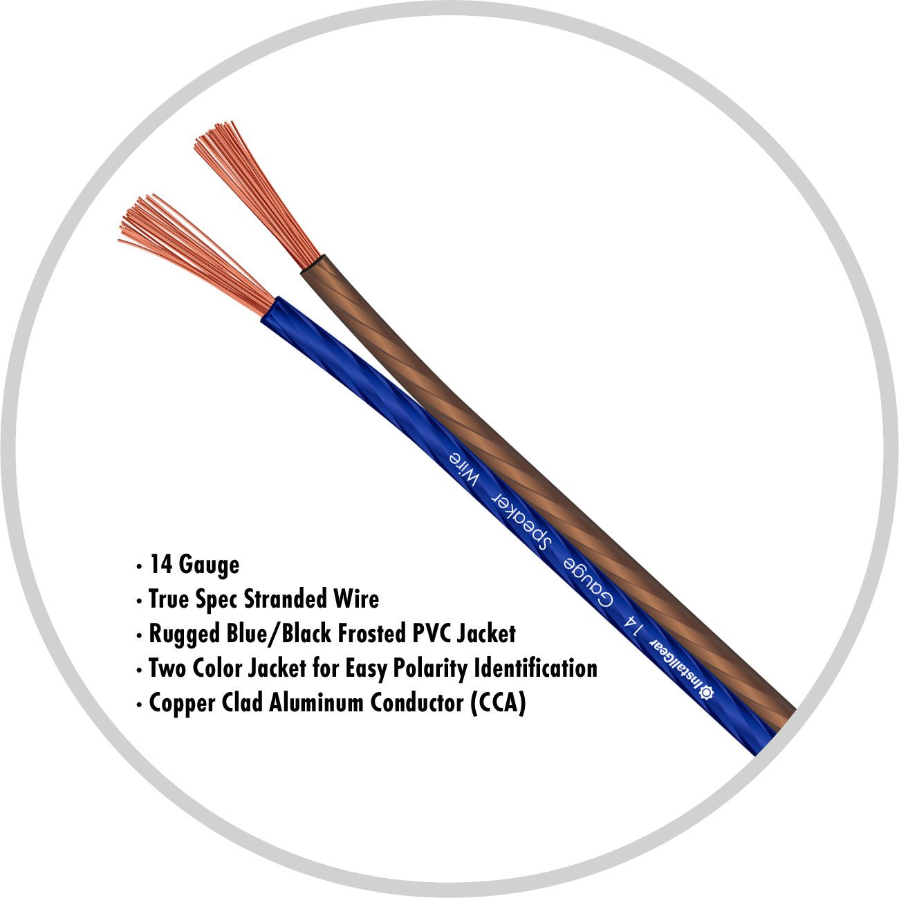 InstallGear 14 Gauge Speaker Wire Cable  - Good