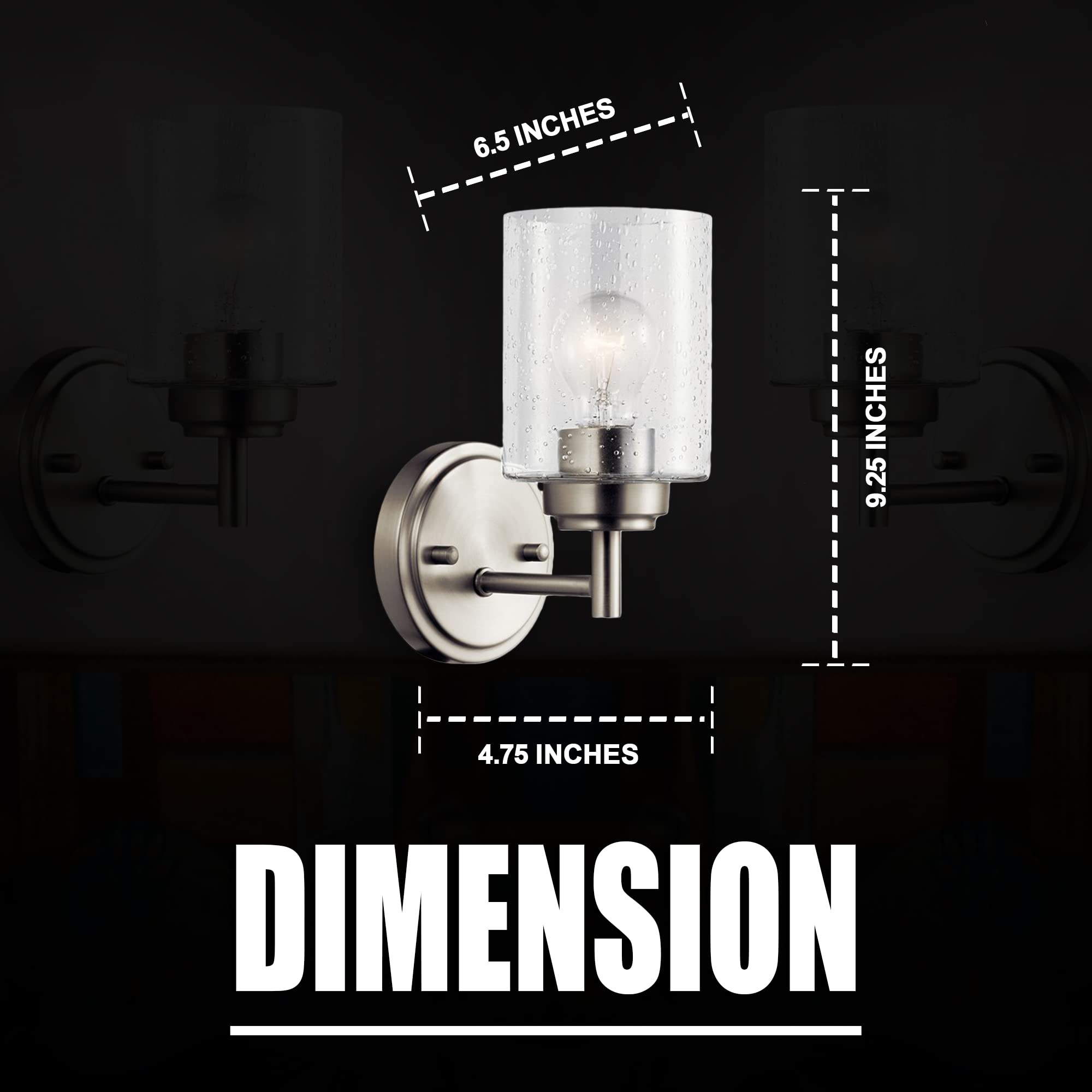 DYSMIO Bathroom Vanity Light fixtures  - Very Good