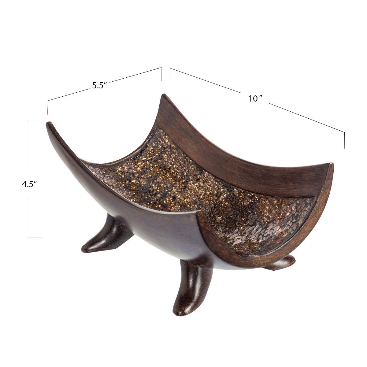 Creative Scents Schonwerk Decorative Bowl for Home Decor - Centerpiece for Dining Room Table - Coffee Table Decor for Living Room - 10" Resin Bowl - House Decor Decorations or Key Bowl for Entryway  - Like New