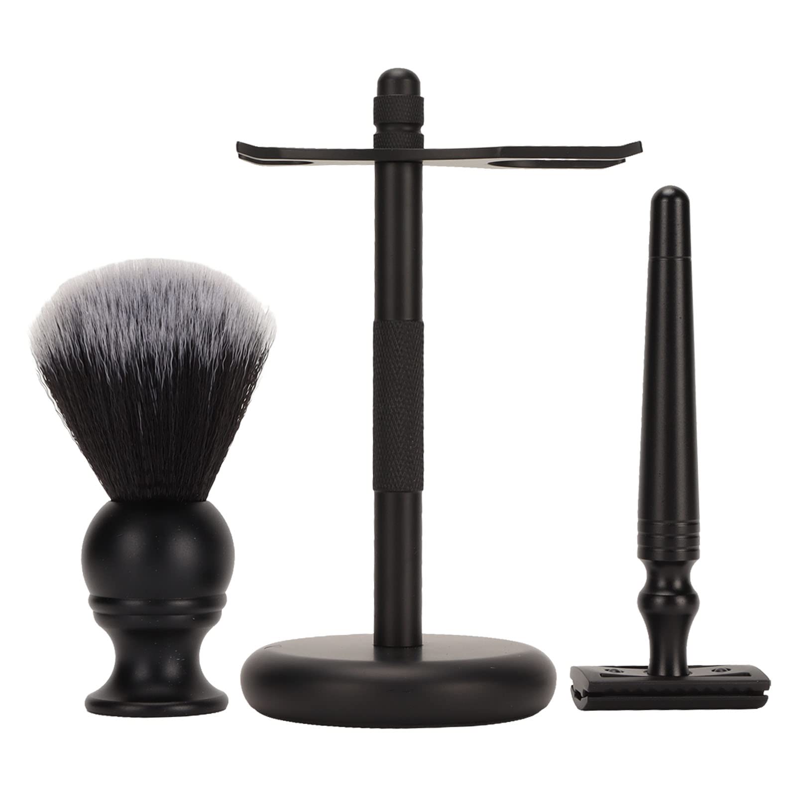 FILFEEL Shaving Kit for Men 3 in 1 Manual Shaving Set with Trimmer Stand Holder Beard Brush and