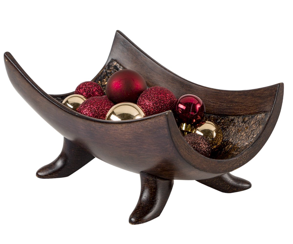 Creative Scents Schonwerk Decorative Bowl for Home Decor - Centerpiece for Dining Room Table - Coffee Table Decor for Living Room - 10" Resin Bowl - House Decor Decorations or Key Bowl for Entryway  - Like New