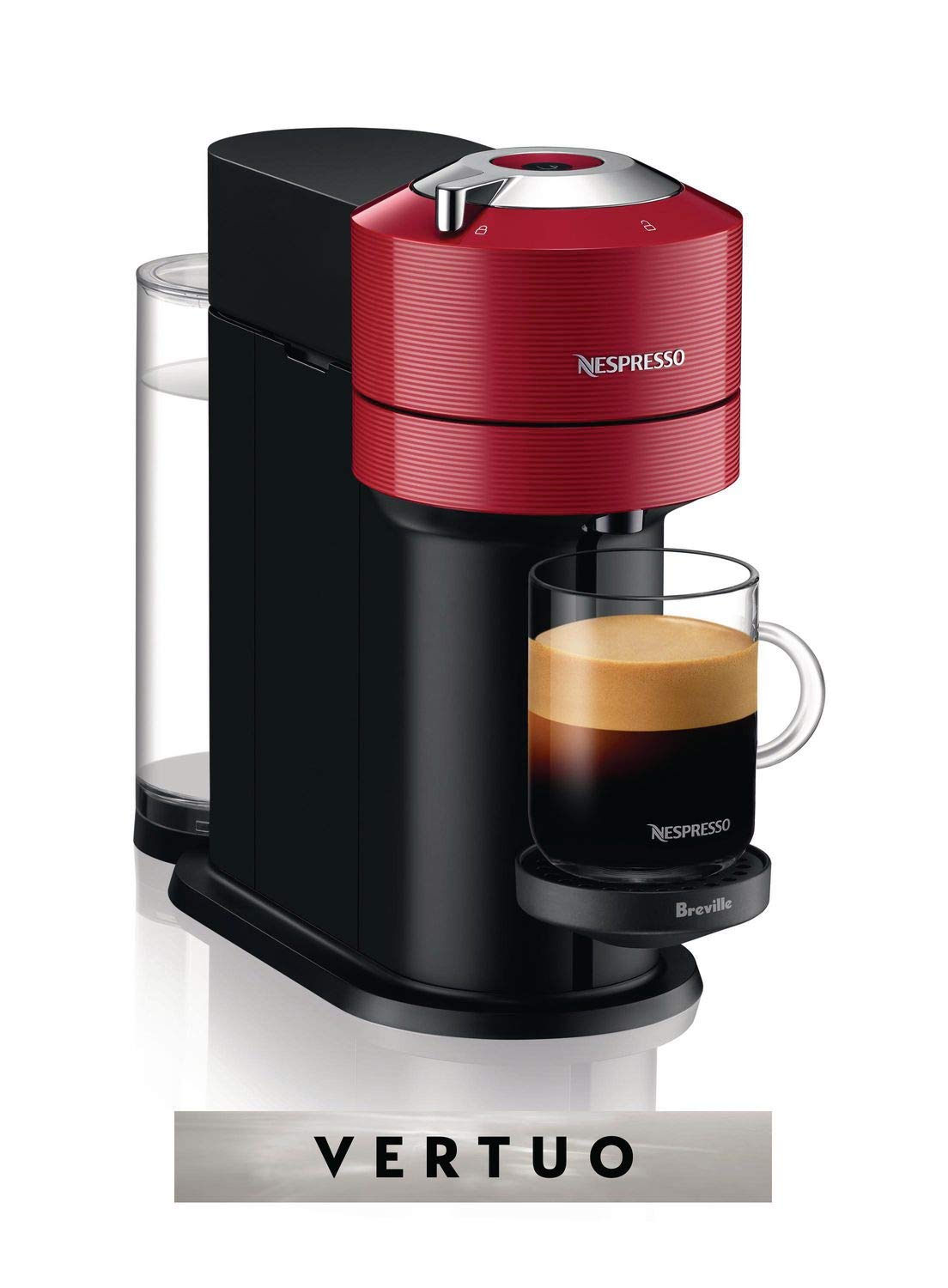 Nespresso Vertuo Next Coffee and Espresso Machine by Breville, Cherry Red, 1.1 Liters  - Very Good