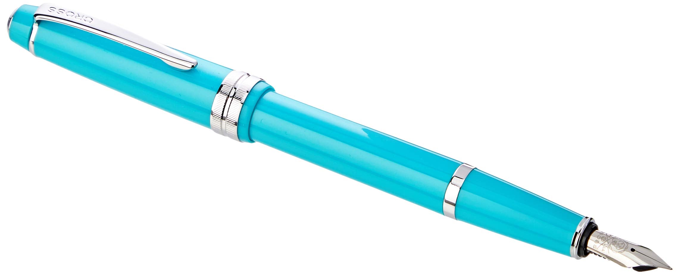 CROSS Bailey Light Polished Resin Refillable Fountain Pen, Extra-Fine Nib, Includes Premium Gift Box - Teal  - Like New