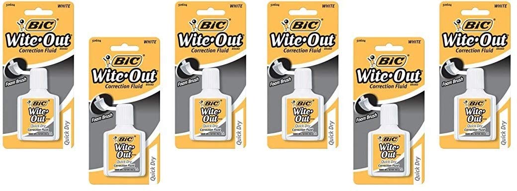 Wite Out Quick Dry Correction Fluid, 0.7 FL oz (Pack of 3) (?wo ?ack)