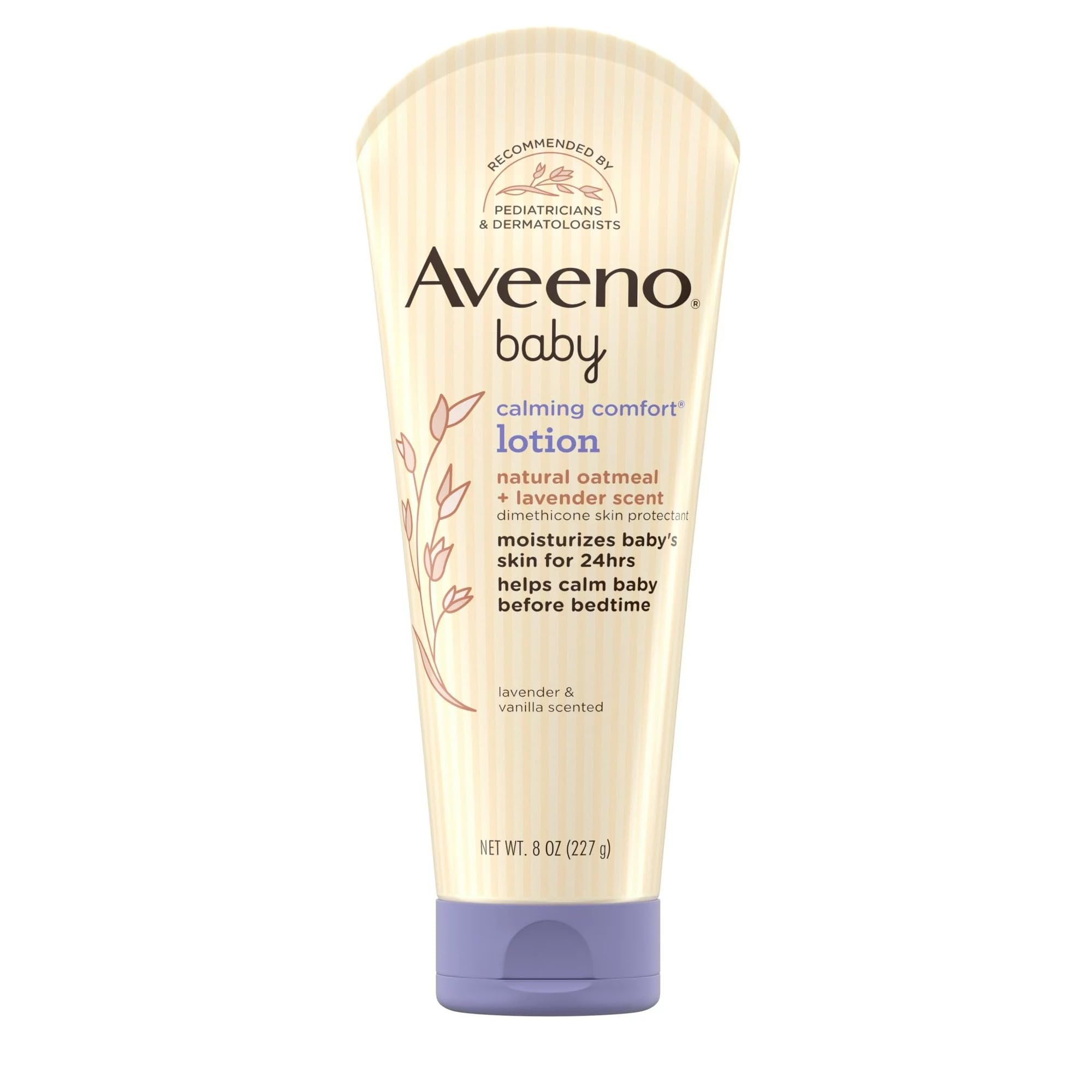 AVEENO Baby Lavender & Vanilla Calming Comfort Lotion 8 oz Pack of