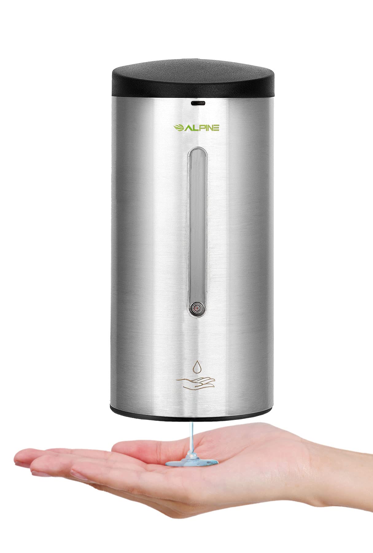 Alpine Automatic Soap Dispenser - Touchless Hand Sanitizer Liquid/Gel Dispenser - for Restaurant, Hospital, School, Hotel, Kitchen, and Bathroom-700mL(Stainless Steel)  - Good