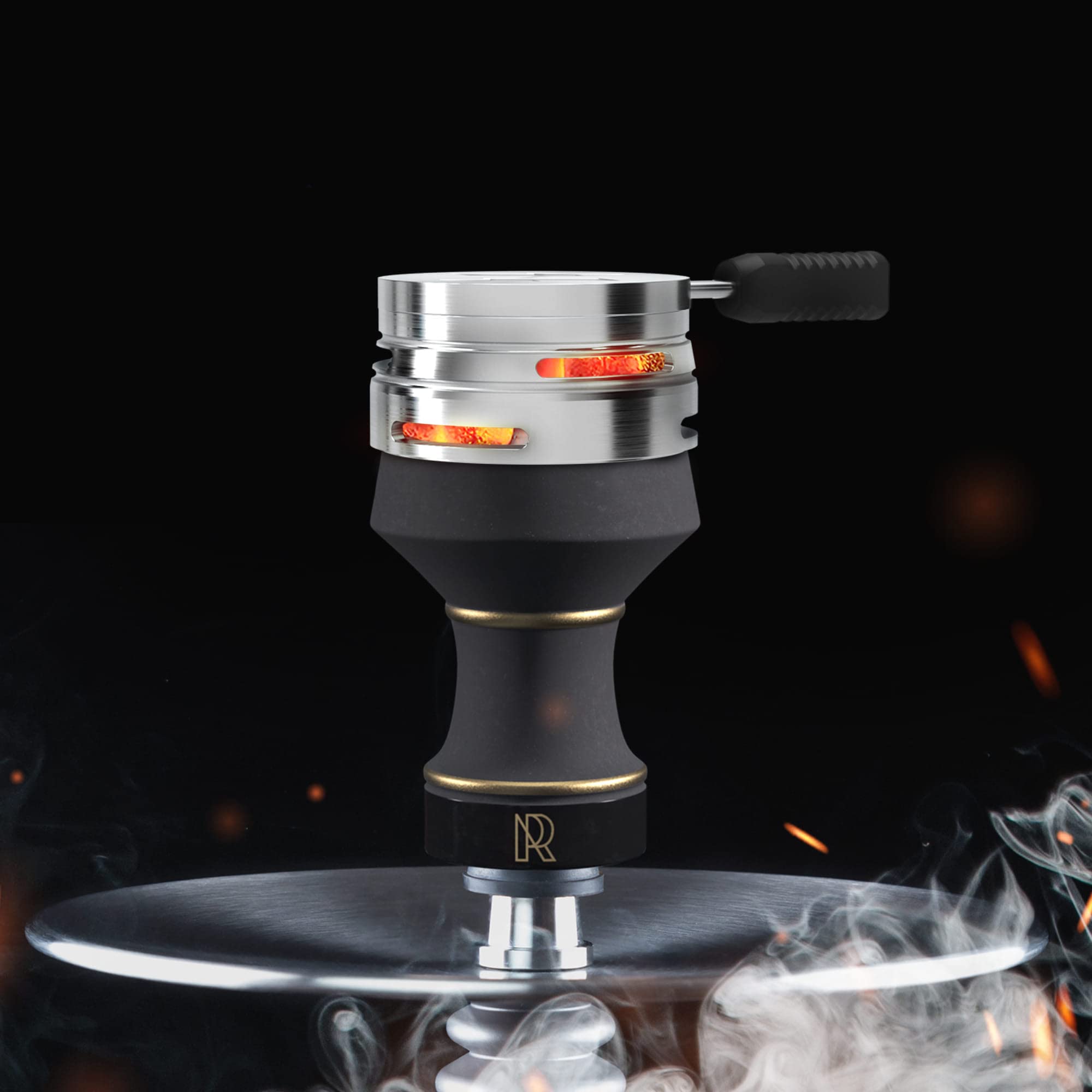 Hookah Bowl Set Premium Stone Black Bowl  - Like New