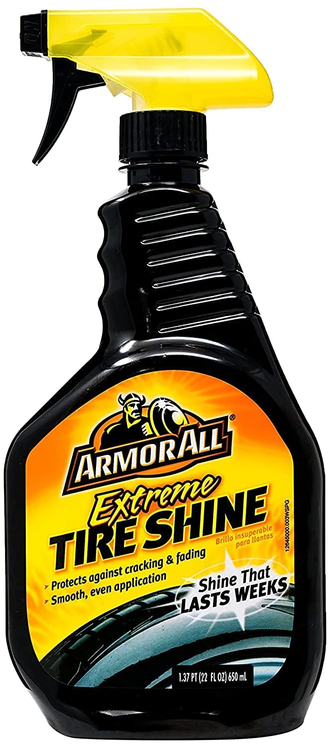 Armor All 77958 Extreme Tire Shine Aerosol and Microfiber Cloths Bundle