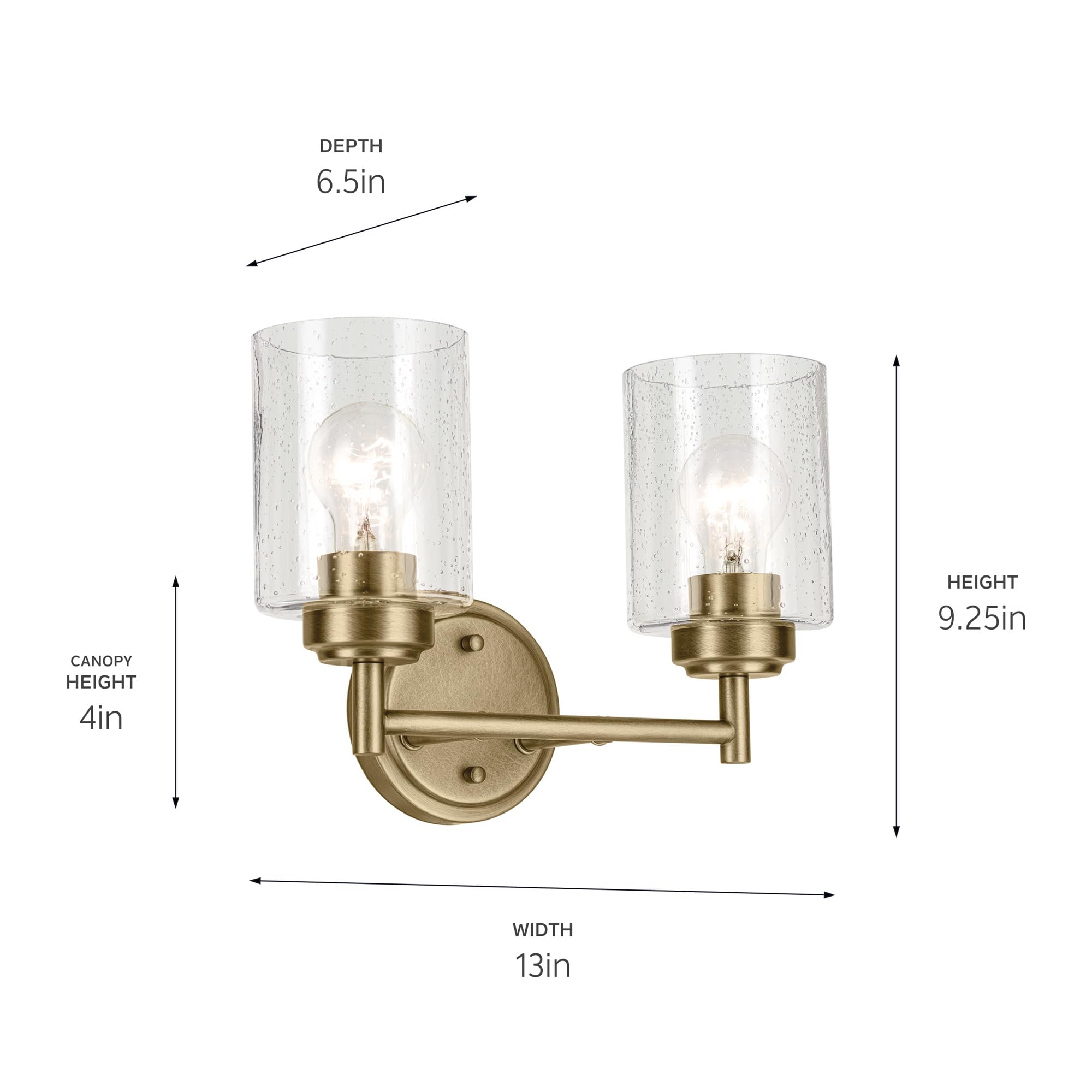 Kichler Lighting Three Light Bath from The Winslow Collection  - Like New