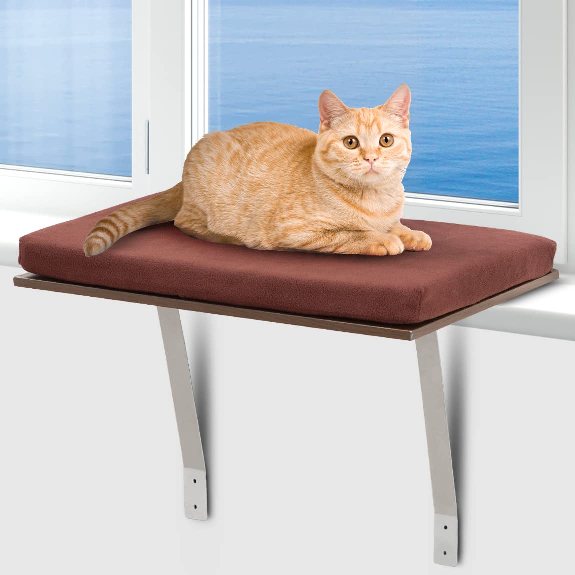 Bundaloo Cat Window Perch Seat with Washable Removable Cover (Small - Medium)  - Very Good