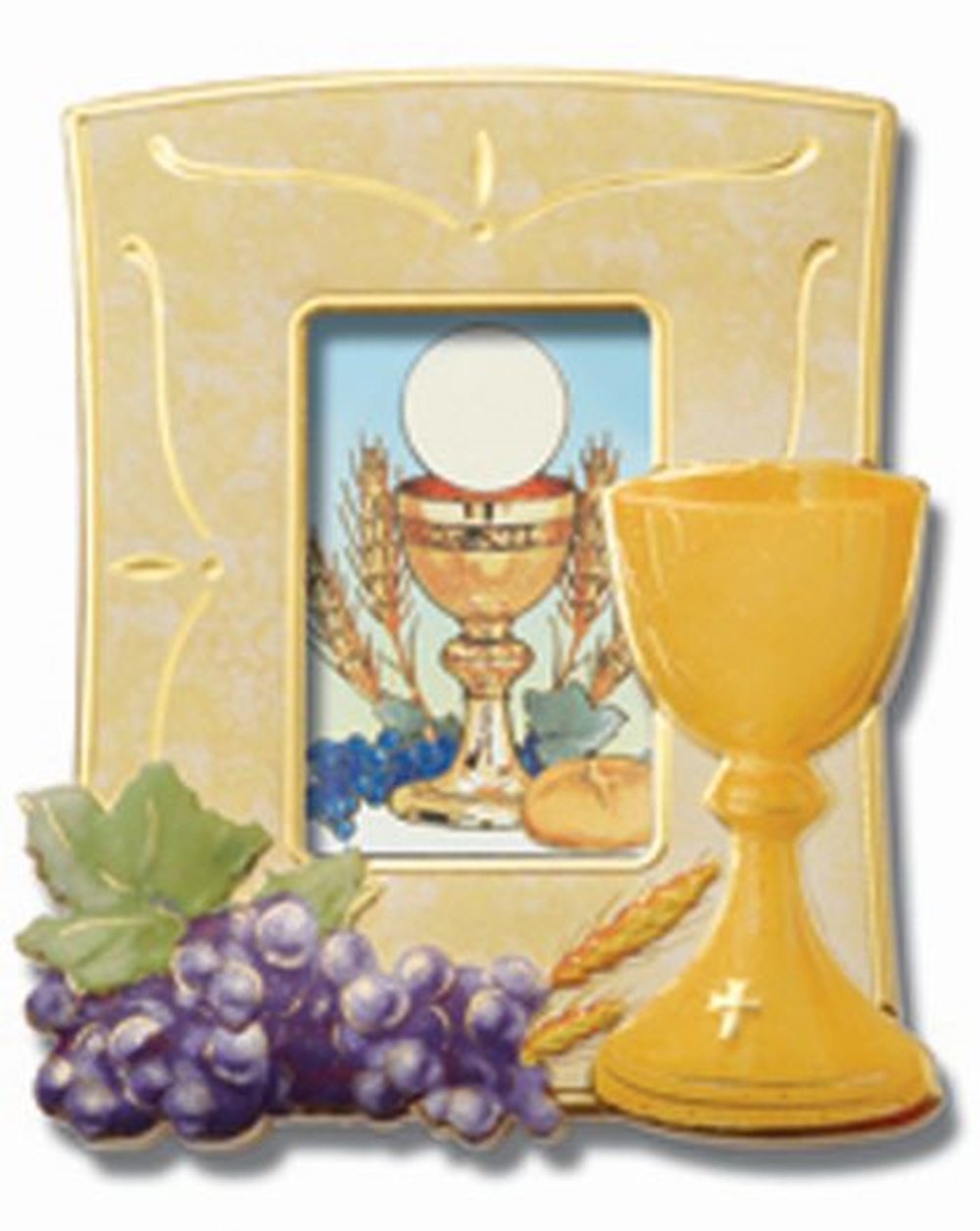 First Communion Decorations Tabletop Frame Keepsake Gift, 5 Inch  - Very Good