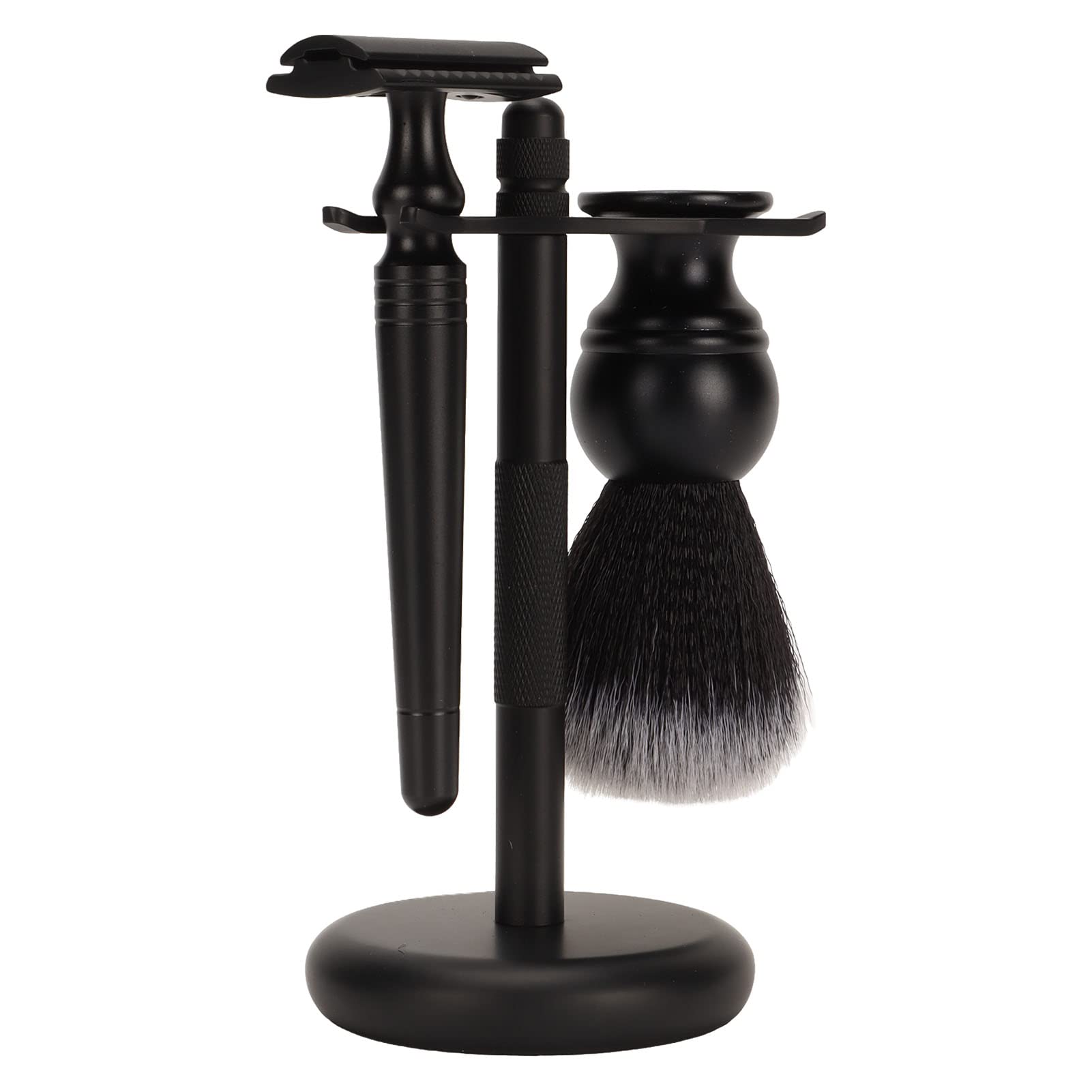 FILFEEL Shaving Kit for Men 3 in 1 Manual Shaving Set with Trimmer Stand Holder Beard Brush and