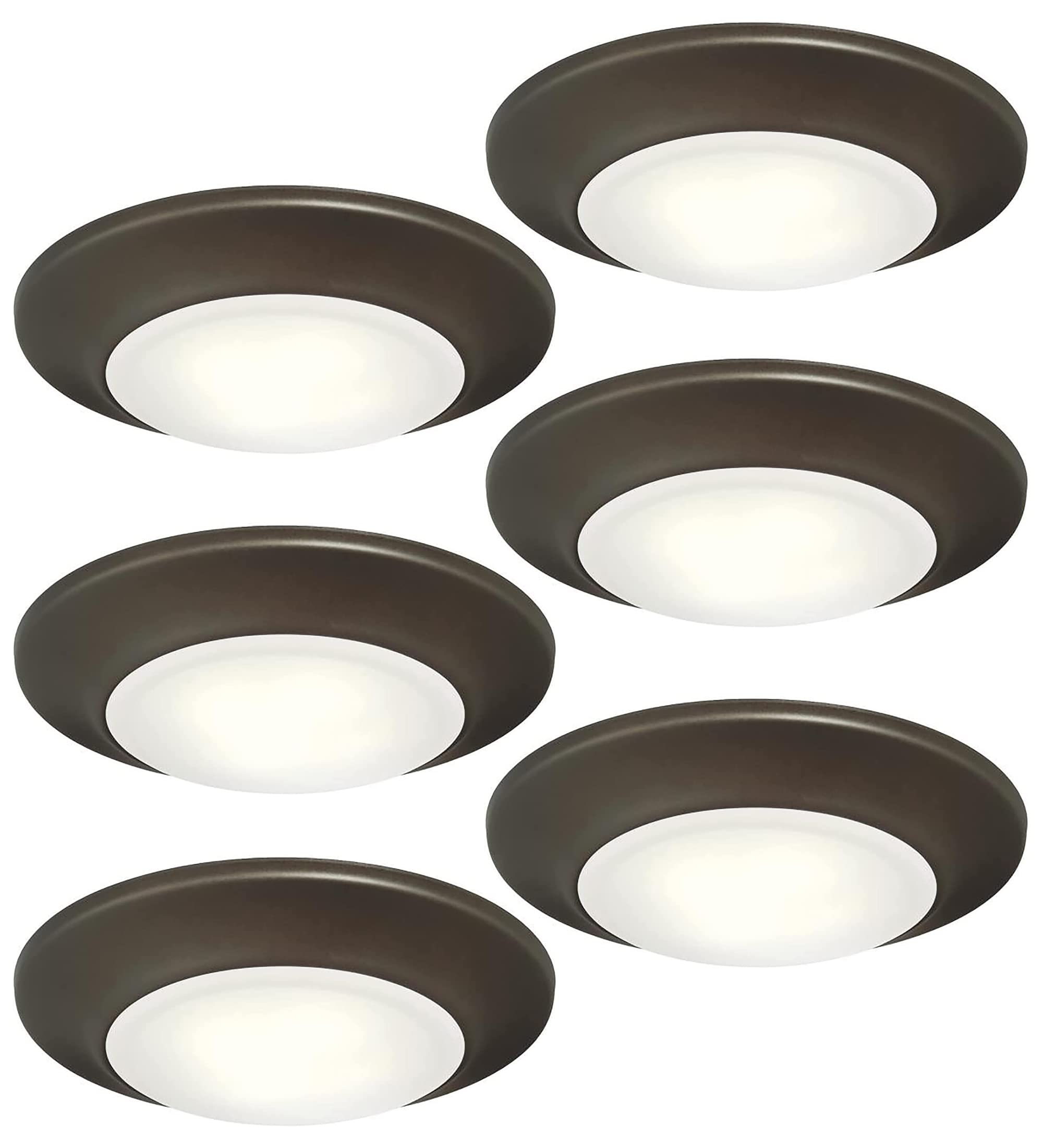 Ciata Lighting Round LED Disk Light Ceiling Flush Mount, Integrated LED Dimmable, Indoor/Outdoor, Energy Saving, Frosted Lens  - Like New