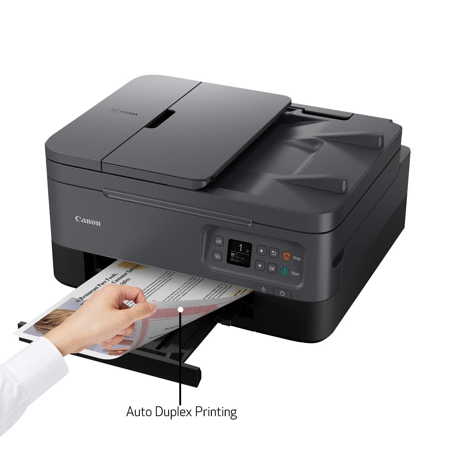 Canon TR7020 All-in-One Wireless Printer for Home Use,Black, Compact (4460C002)  - Very Good