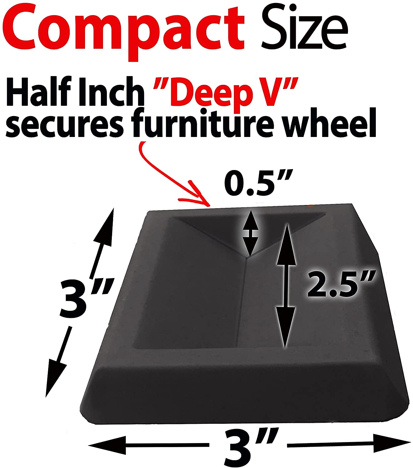 iPrimio - Newest Bed Stopper & Furniture Stopper. Caster Cups, Fits All Wheels Furniture, Floor Protector Bed. Keeps Bed from Sliding, Bed Caster Stopper. Solid Rubber. Never Scratch or Marks  - Acceptable