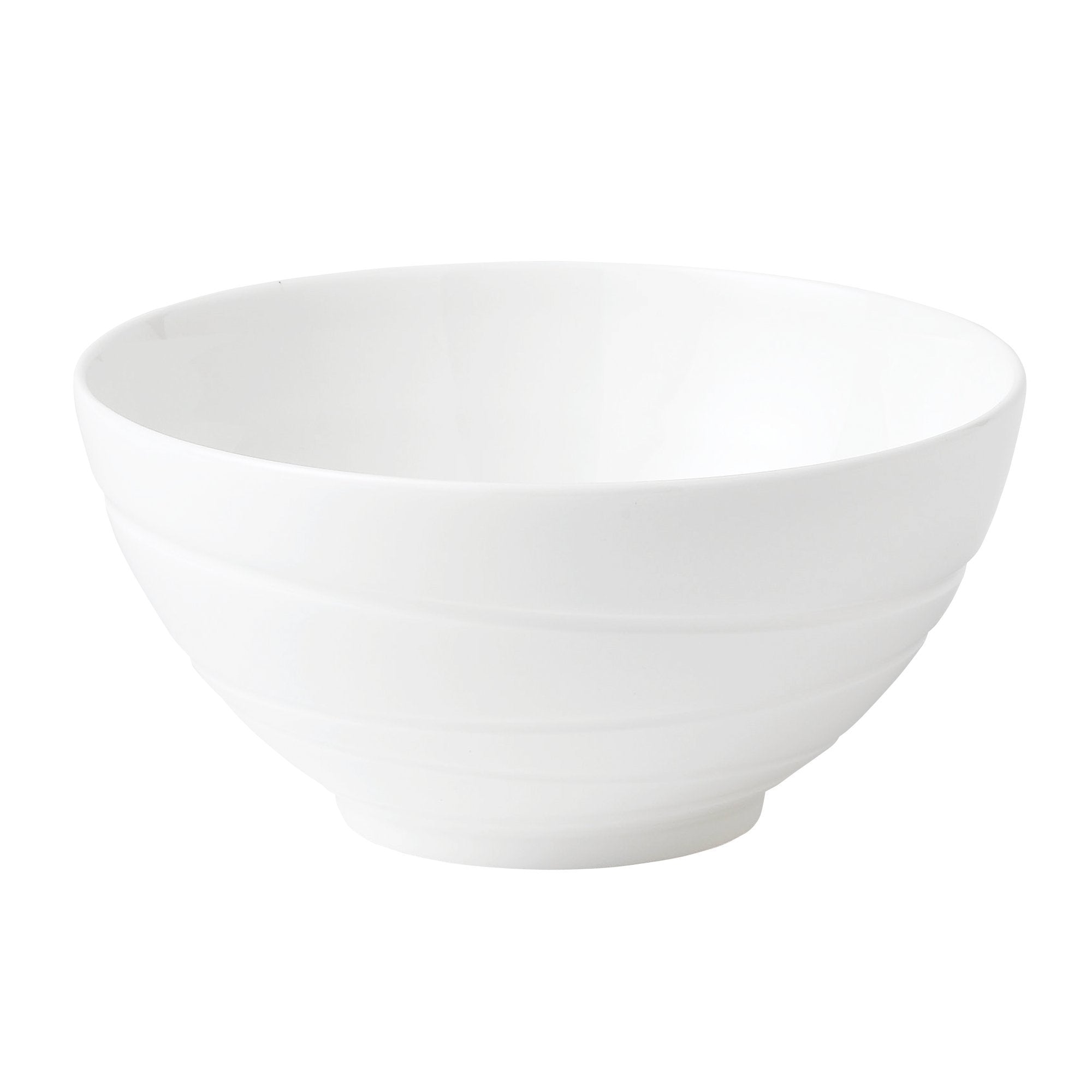 Jasper Conran by Wedgwood White Bone China Gift Bowl Swirl 5.5"  - Very Good