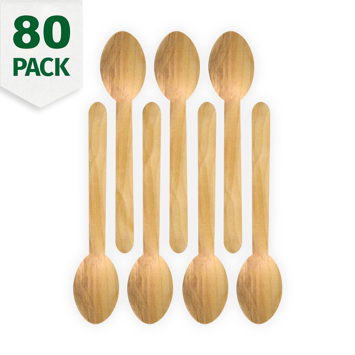 Palm Naki - Palm Leaf Disposable Plates and Matching Cutlery Value Bundle � 240 Square Plates, 10�, 7�, 4� Sets of 80 Each - with Birchwood Cutlery 120 Forks, 80 Spoons, 80 Knives  - Like New