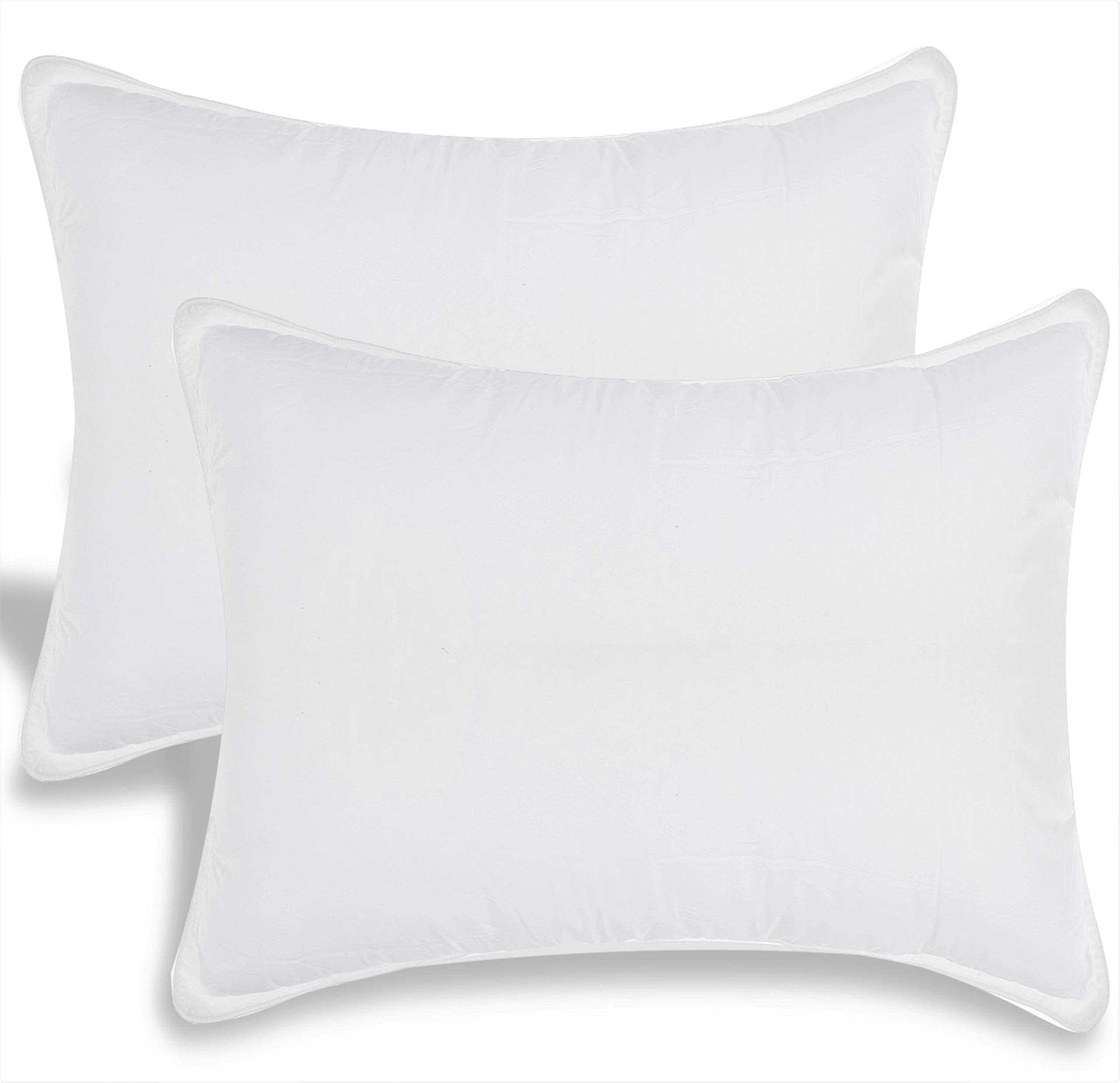 White Classic Bed Pillows for Sleeping | Down Alternative Luxury Hotel Pillow | 2, 6 Pack | Standard, Queen, King Size  - Like New