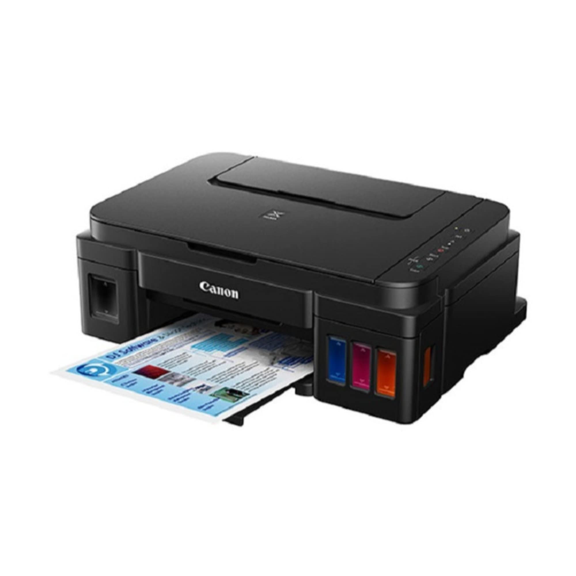 Canon G3200 All-In-One Wireless Supertank (MegaTank) Printer| Copier| Scanner| and Mobile Printing, Black, 6.5" x 17.6" x 13" (0630C002)  - Like New