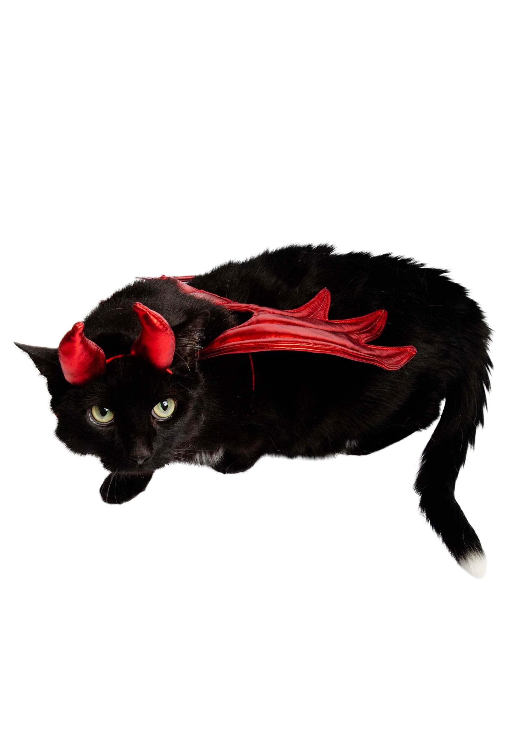 Pet Krewe Devil Dog Costume - Halloween Costumes for Dogs - Attaches to Any Pet Harness, One Size Fits All Pets - Perfect for Halloween, Christmas Holiday, Parties, Photoshoots, Gifts for Dog Lovers  - Like New