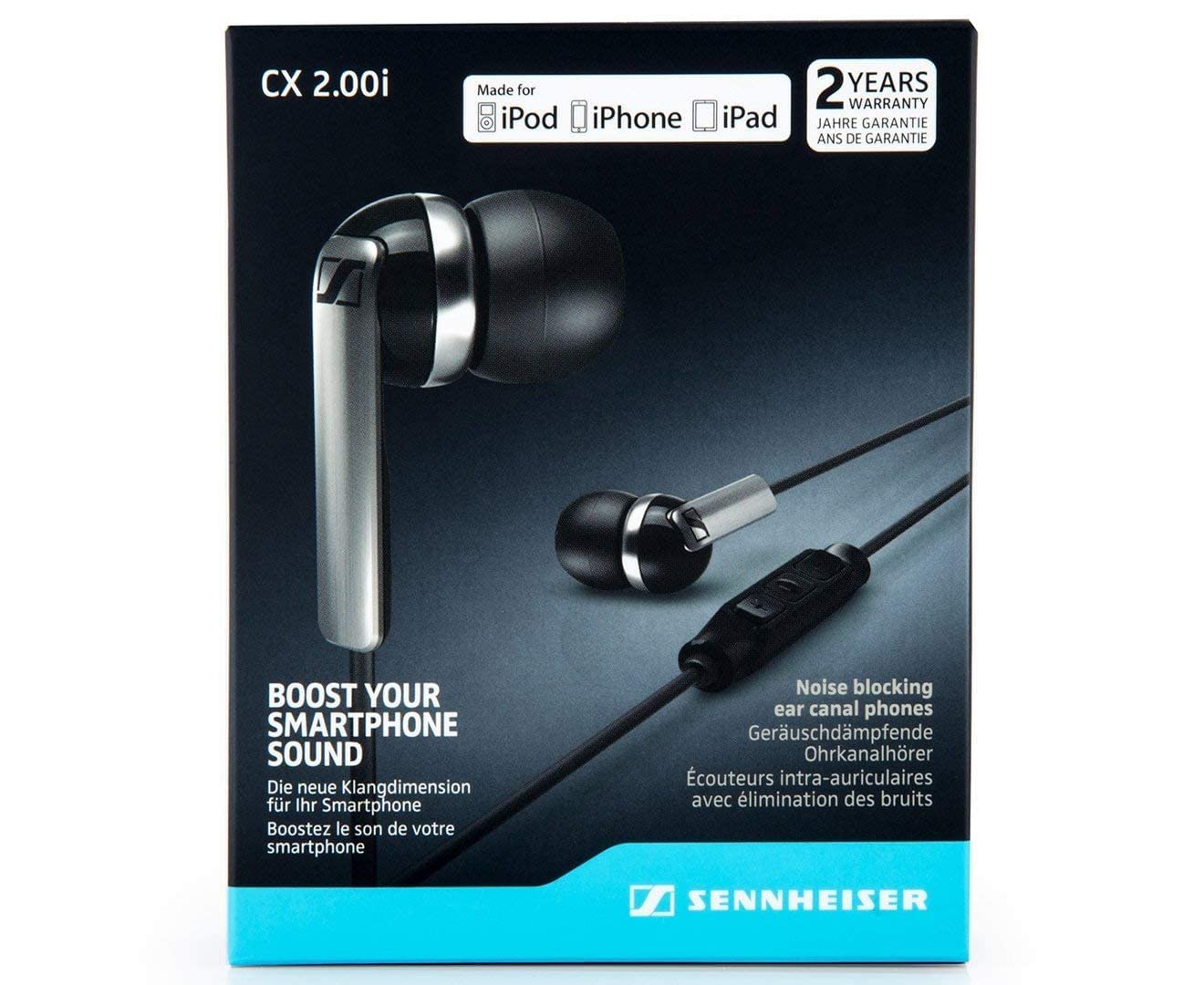 Sennheiser CX 2.00 In-Ear Canal Headset  - Like New