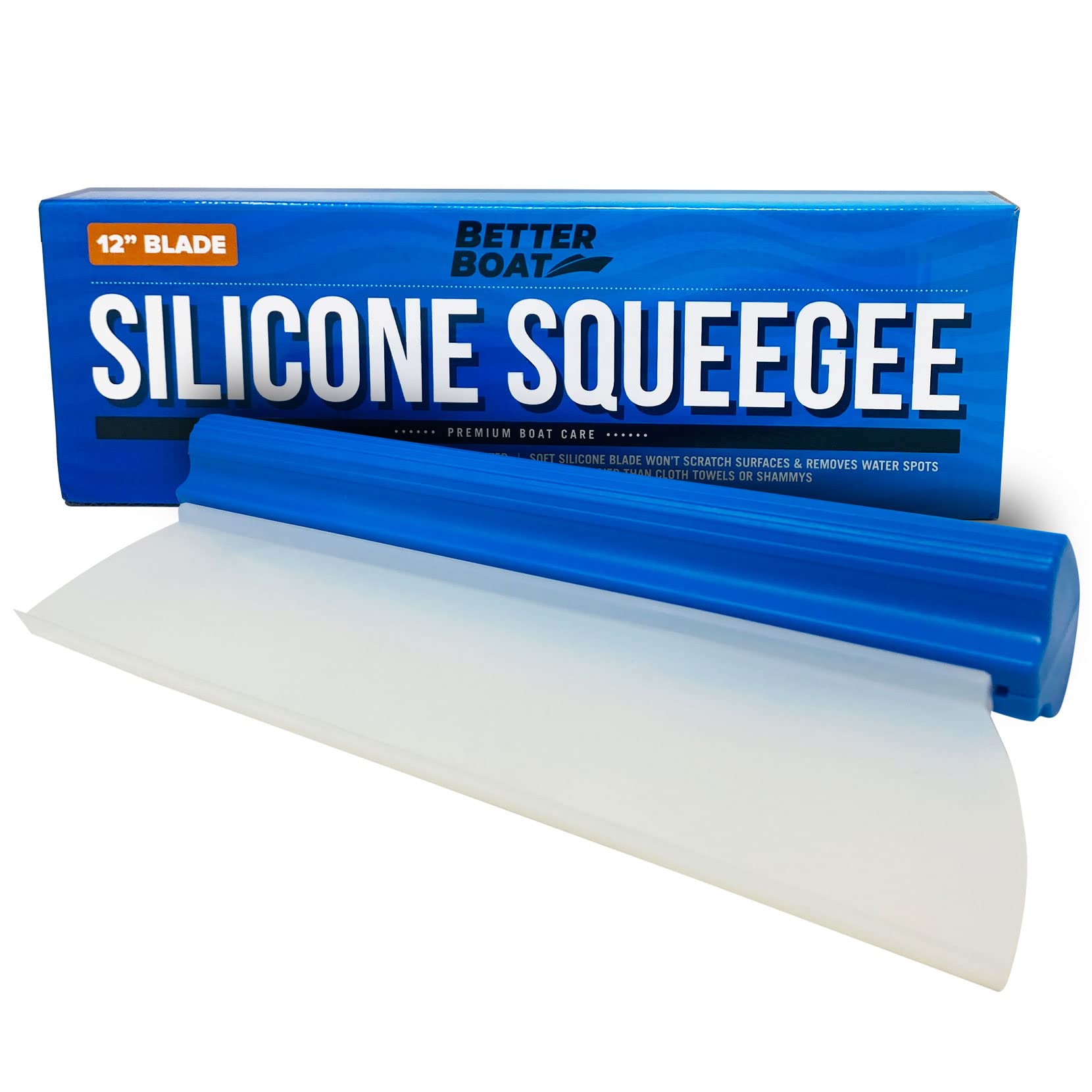 Car Window Squeegee Silicone Squeegee for Car Windows Wash & Boat Windshields RV & Auto Cleaning Accessories Hand Water Blade Wiper & Cleaner for Drying, Washing & Wiping Glass, Mirror & Shower Doors  - Like New