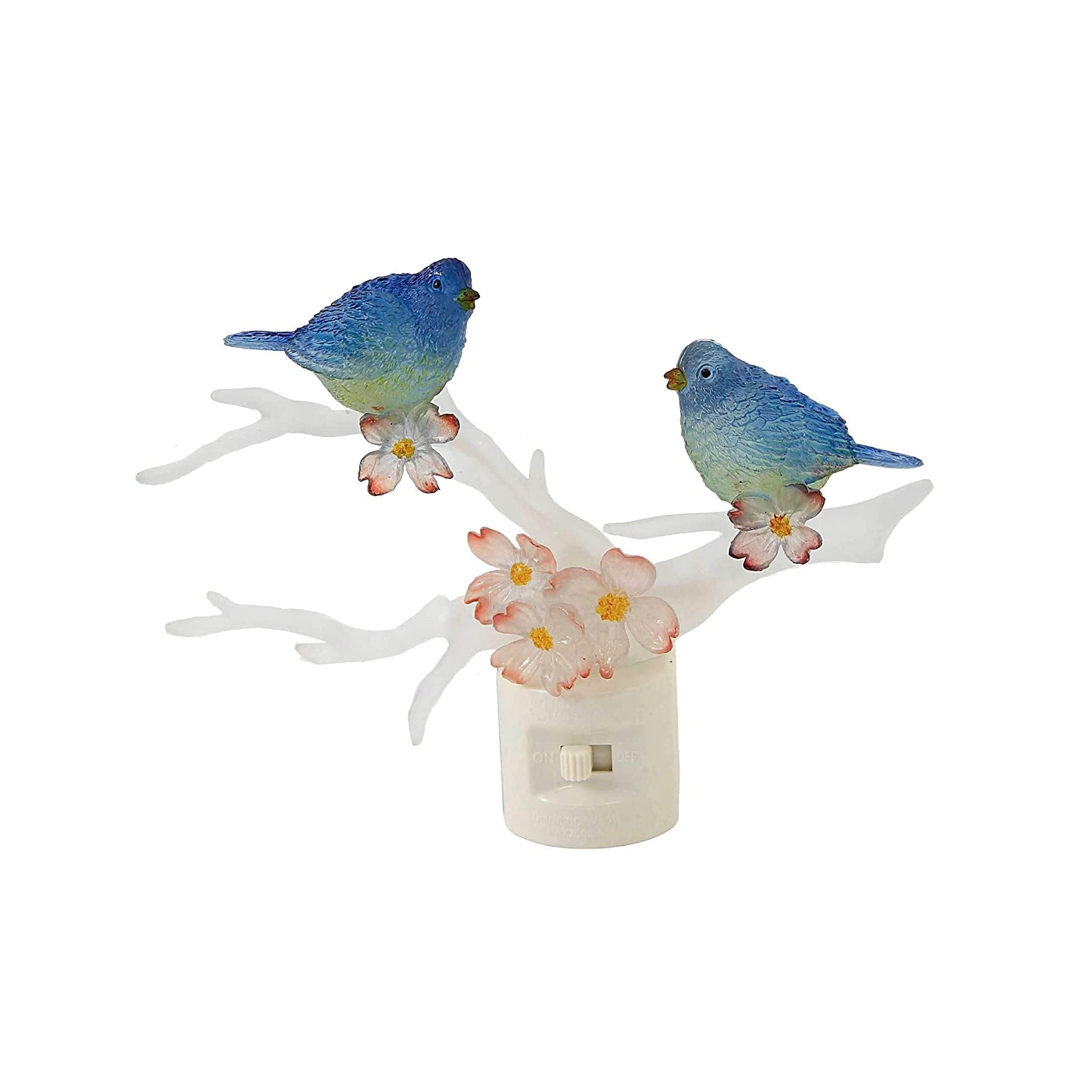 Roman � Bluebird, Night Light, 5" H, Plastic, Wall Decoration, Home Decor, Adorable Gift, Durable, Beautifully Detailed  - Like New