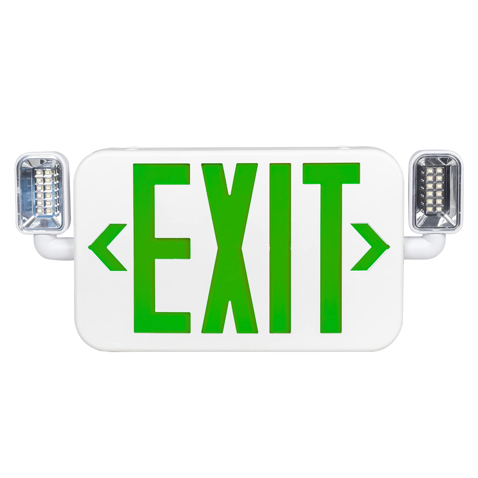 Ciata Ultra Slim Rechargeable Indoor Exit/Emergency Combo Sign Fixture with Battery powered Backup