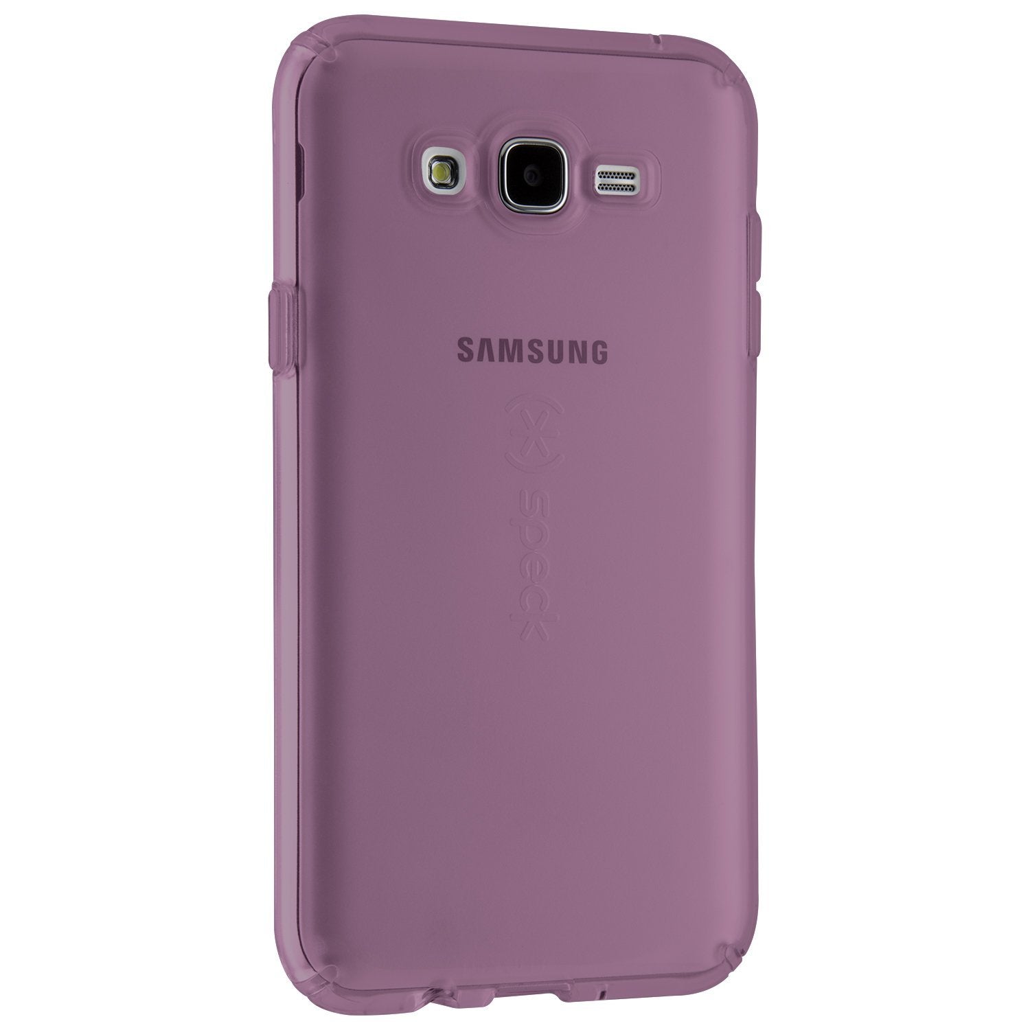 Speck Products CandyShell Clear Case for Samsung Galaxy J7 - Retail Packaging - Beaming Orchid Purple Clear  - Like New
