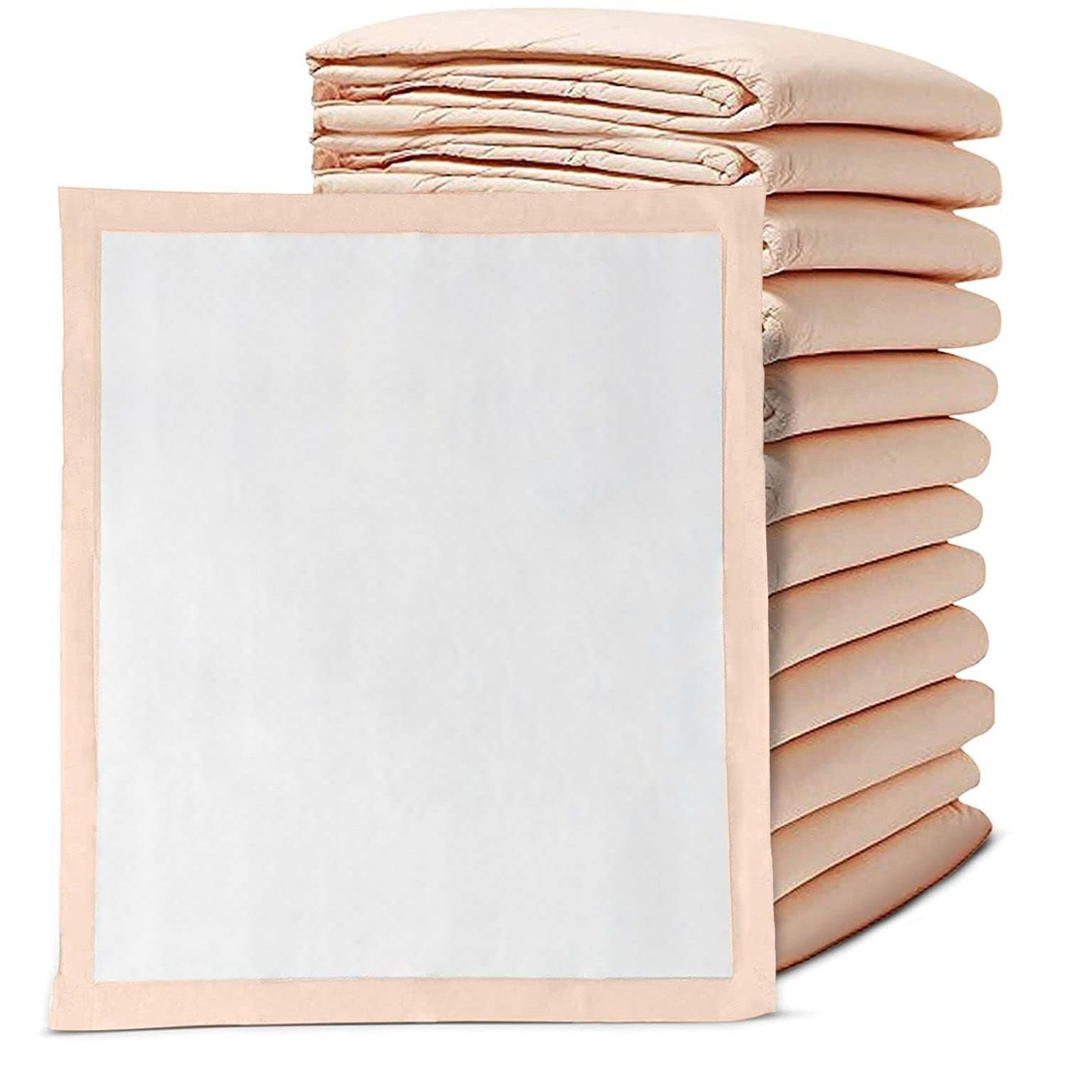 Premium Disposable Chucks Underpads, 30" x 36" - Highly Absorbent Bed Pads for Incontinence and Senior Care - Peach Color - Leak Proof Protection