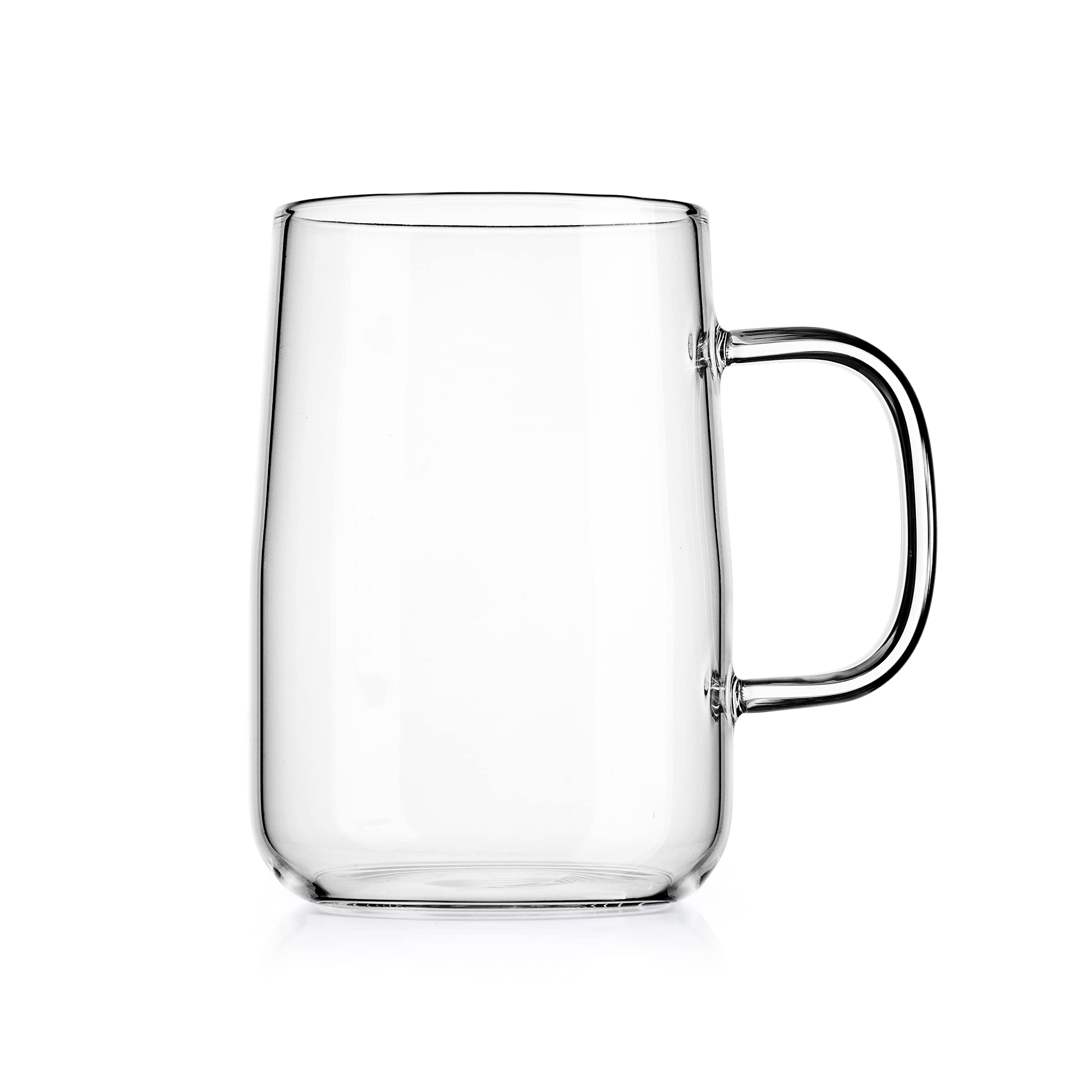 Glaver's Set of 2 Classic Coffee Mugs � Clear Coffee Cups for Espresso, Mocha, Cappuccino, Tea � 18 Oz Coffee Mugs With Handle for Steady Grip �Ideal for Any Modern Kitchen, Bar, Pub  - Like New