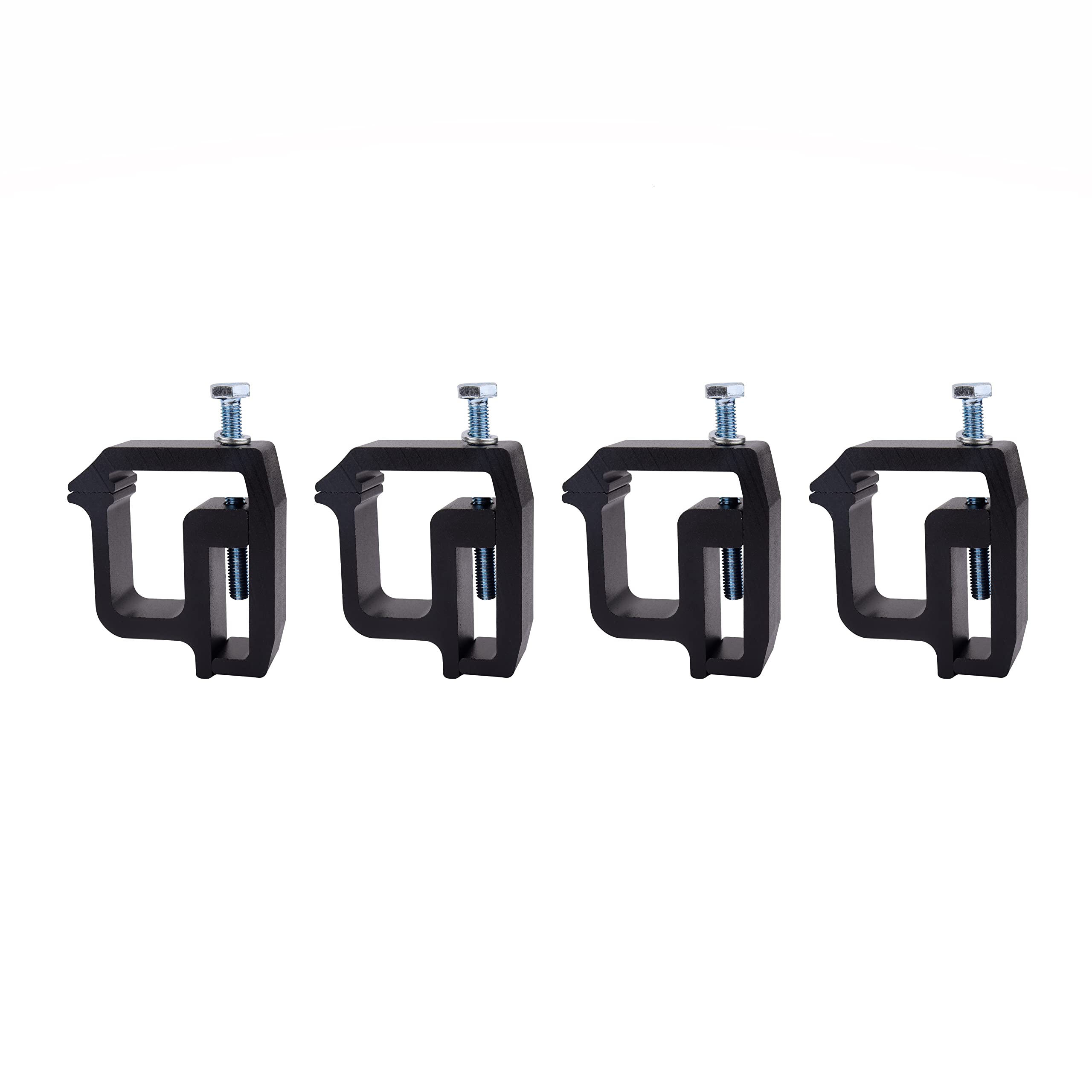 Truck Camper Mounting Clamps Set of 4 - Compatible with Chevy, Ford, Dodge and Toyota Trucks - Tundra, Dakota, Ram, Sierra, Silverado, Avalanche, F150, 1500, 2500, 3500 - Universal Camper Shell Lock  - Like New