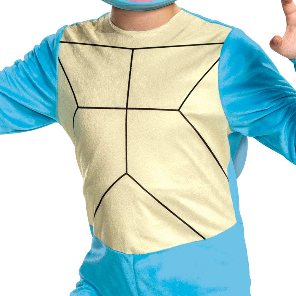 Pokemon Kids Squirtle Costume, Children's Classic Character Outfit