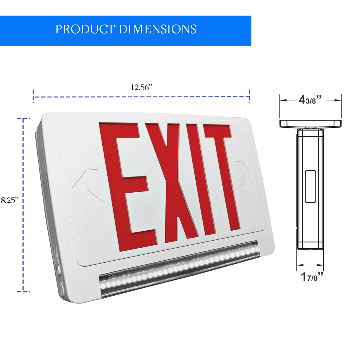 Exit Sign Battery Configuration Ciata Ultra Bright Energy-efficient Lighted Exit Signs with Battery Ba