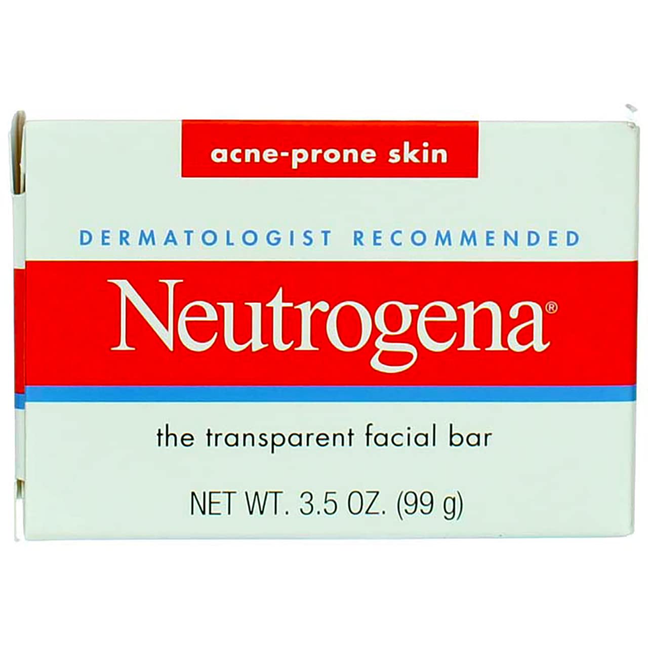 Neutrogena Acne Prone Skin Formula Facial Bar 3.50 oz (Pack of 4)