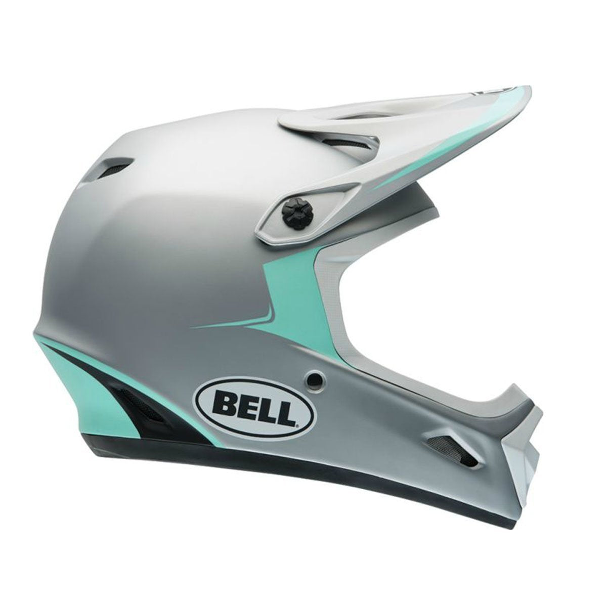 BELL Transfer-9 Helmet Matte Silver/Mint Gamma, XS  - Like New