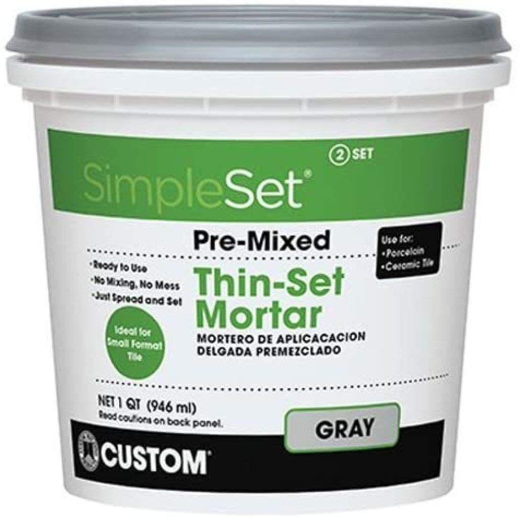 SimpleSet Pre-Mixed Thin-Set Mortar 1 QT  - Like New