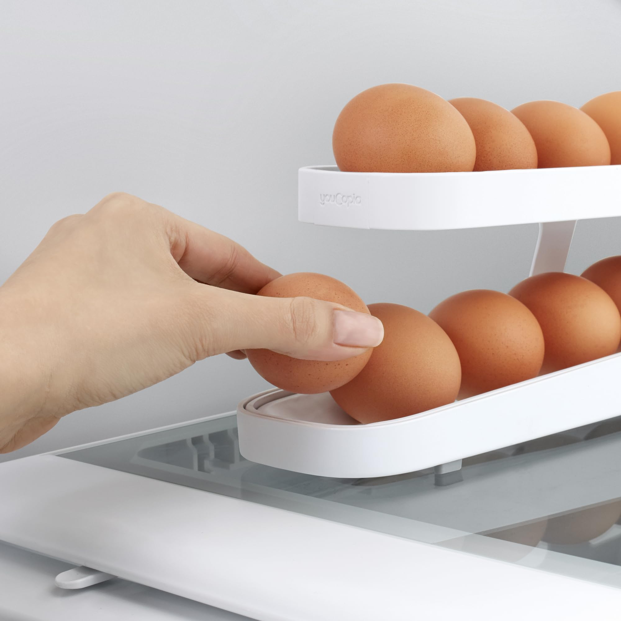 YouCopia FridgeView Rolling Egg Holder  - Like New