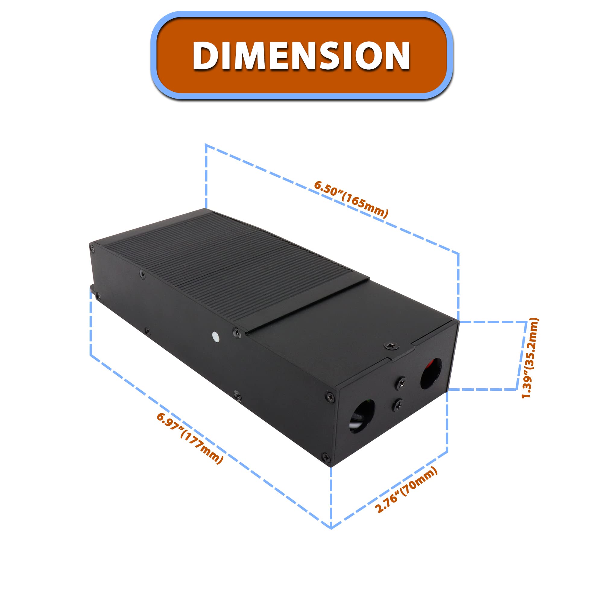 DYSMIO - Dimmable LED Driver 40-Watt 24 Volt DC, Electronic LED Power Supply Transformer 1.66A Rated Current, 120-277VAC, For LED Strip Light, Kitchen - Compatible with Lutron and Leviton dimmers  - Very Good