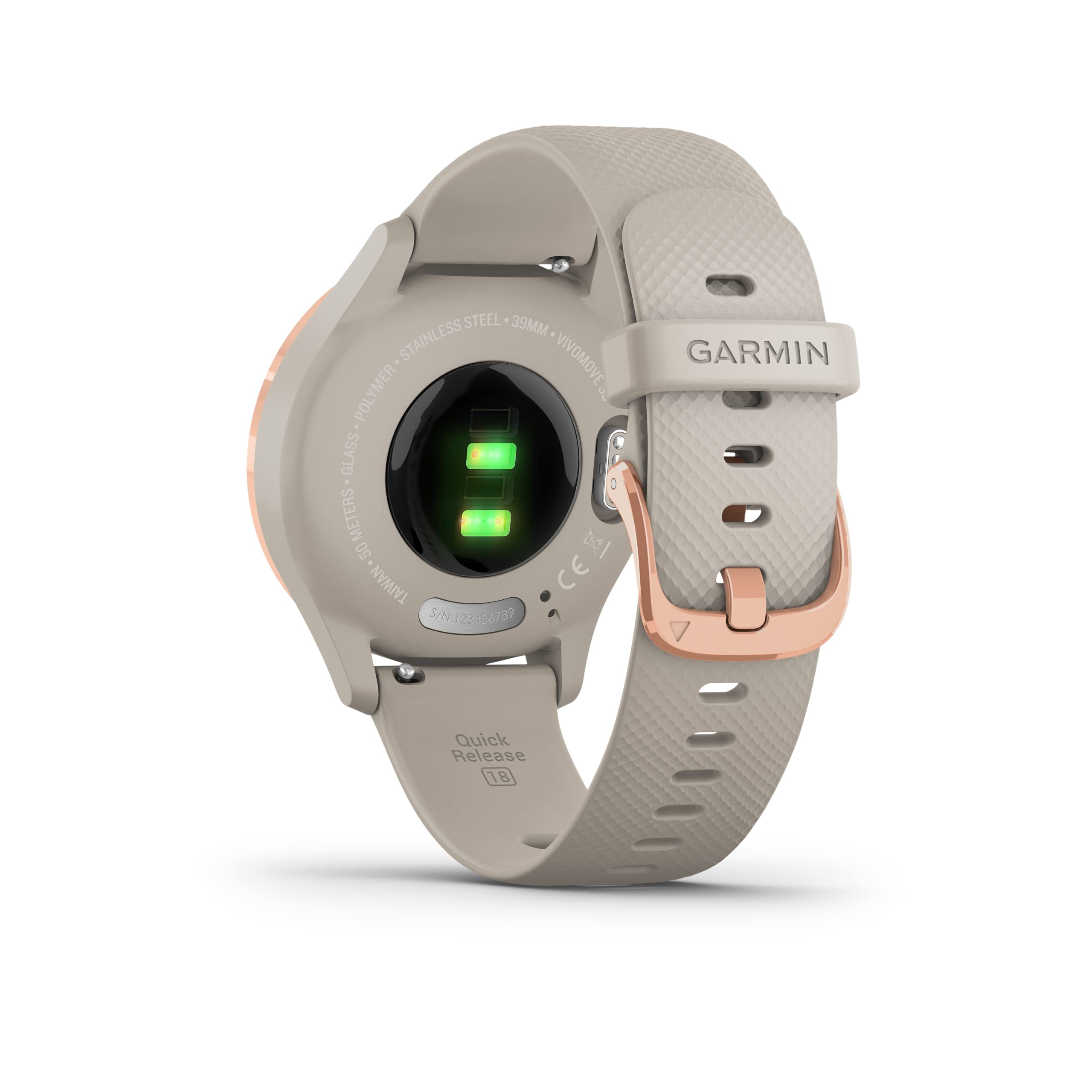 Garmin vivomove 3S Rose Gold Light Sand- Renewed  - Like New