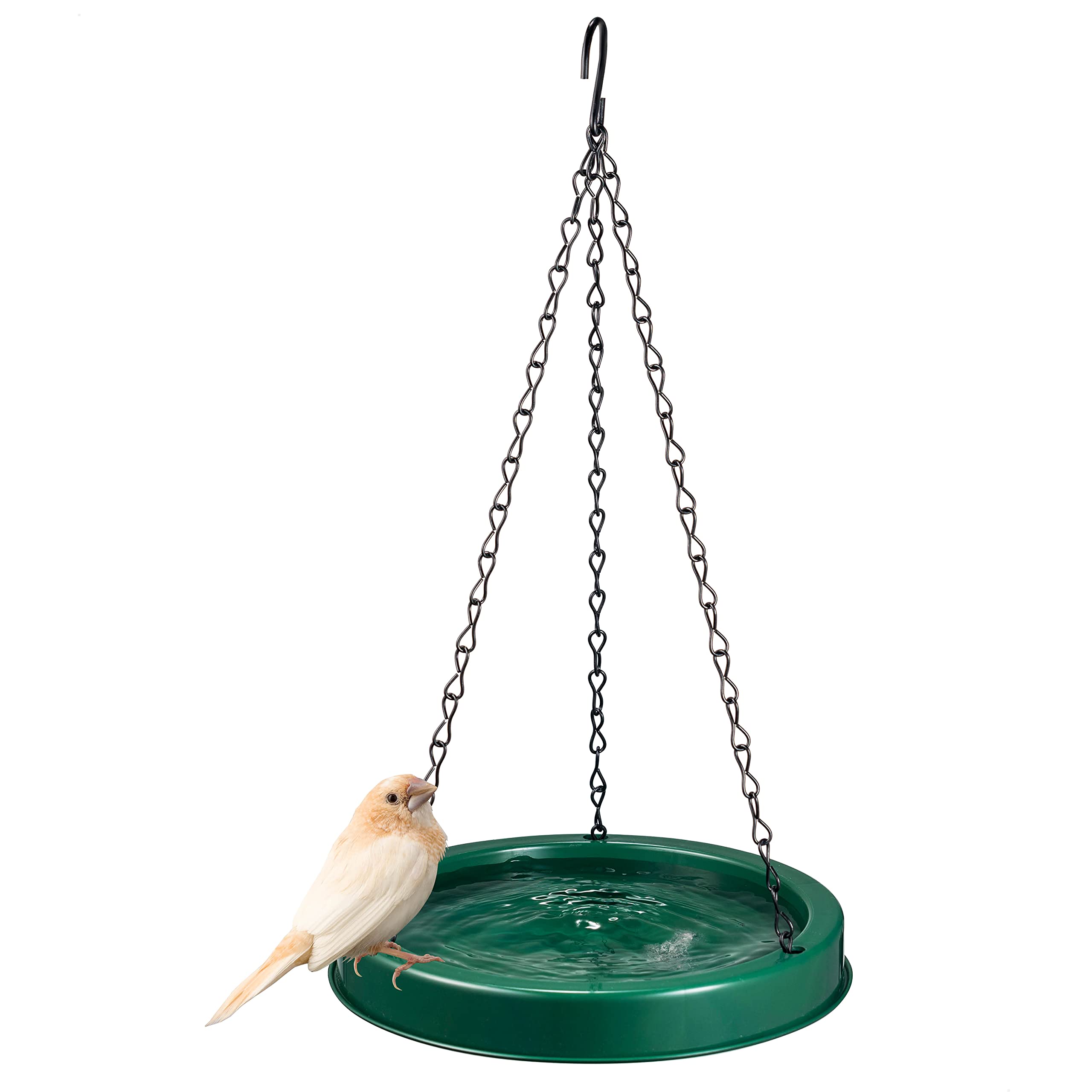 Hummingbird Feeder 10 oz Plastic Feeders for Outdoors, with Built-in Ant Guard - Wide Mouth for Easy Filling - 2 Part Base for Easy Cleaning - Circular Perch with 5 Feeding Ports 8  - Like New