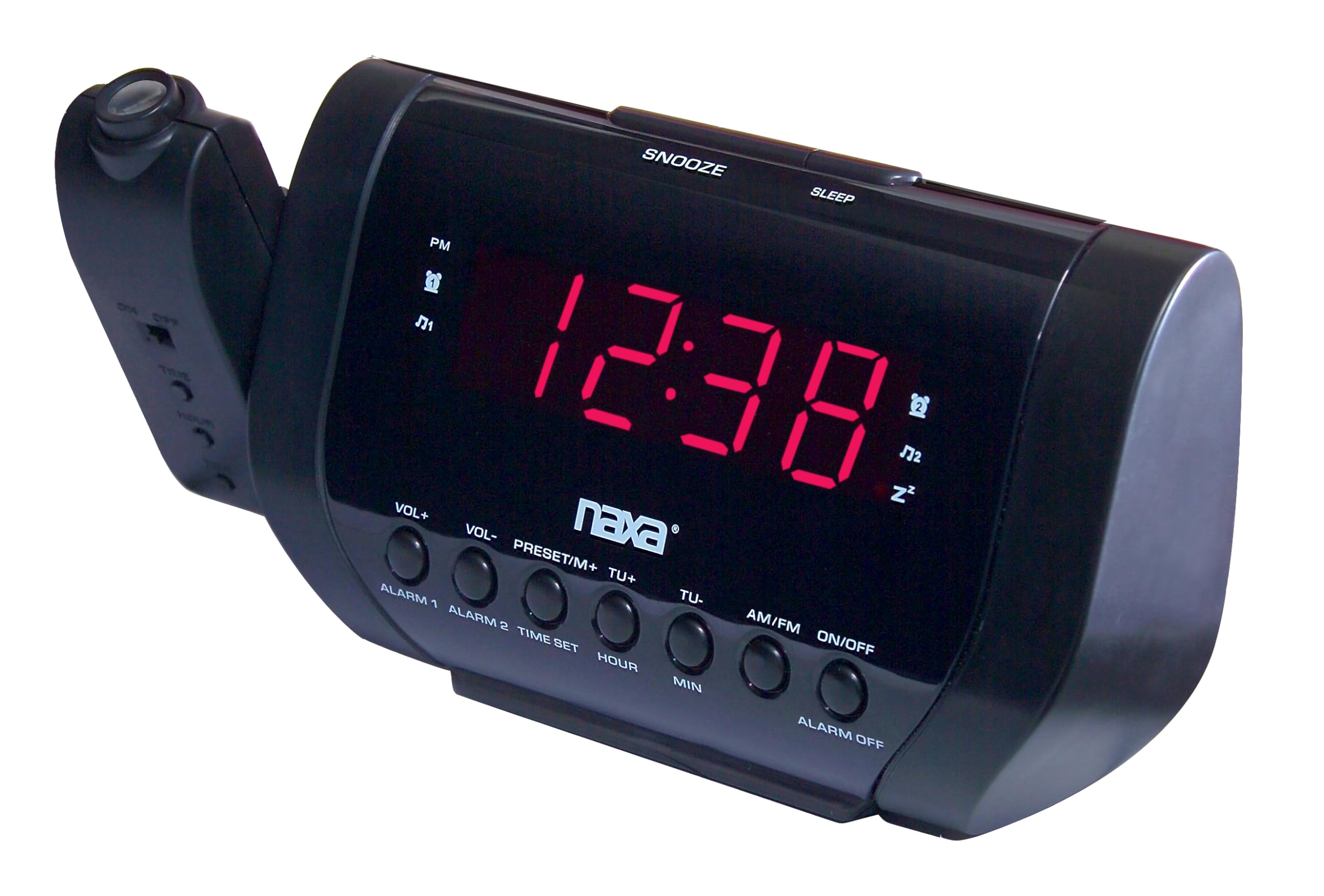 Naxa NRC-173 Projection Dual Alarm Clock  - Very Good