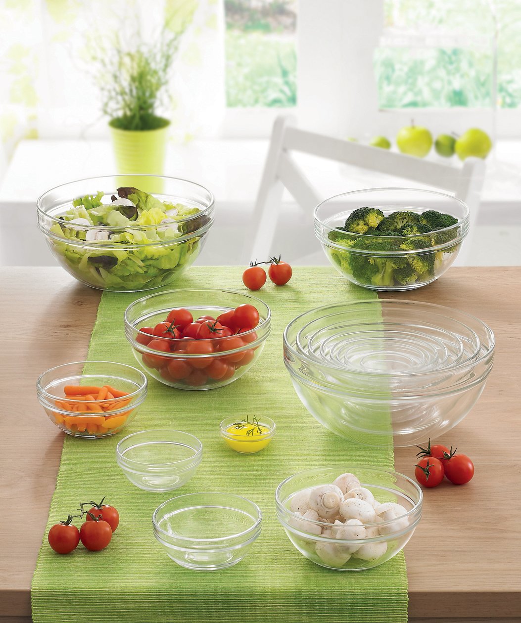 Luminarc Stackable Bowl Set  - Like New