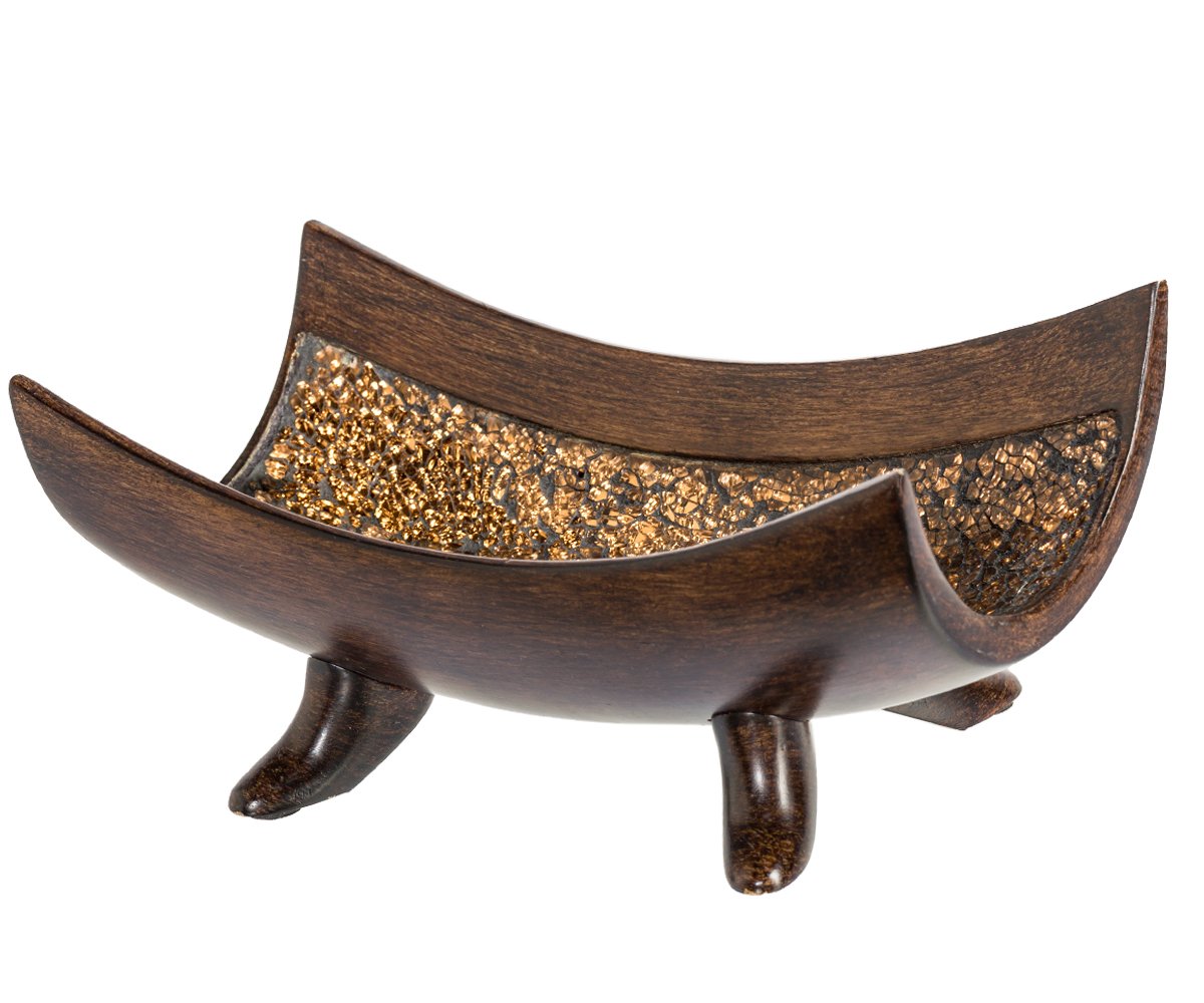 Creative Scents Schonwerk Decorative Bowl for Home Decor - Centerpiece for Dining Room Table - Coffee Table Decor for Living Room - 10" Resin Bowl - House Decor Decorations or Key Bowl for Entryway  - Like New