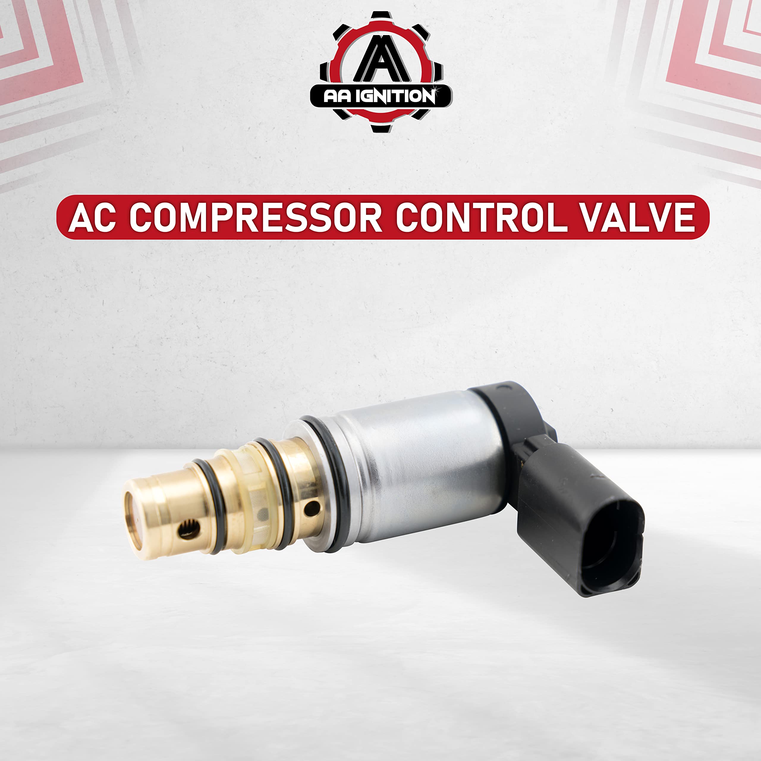 AC Compressor Control Solenoid Valve Compatible with Volkswagen, Audi models with Sanden PXE16 PXE14 1K0820803E - VW GTI, Golf, Passat, Tiguan, Jetta TDI, A3 - Pressure Valve  - Very Good