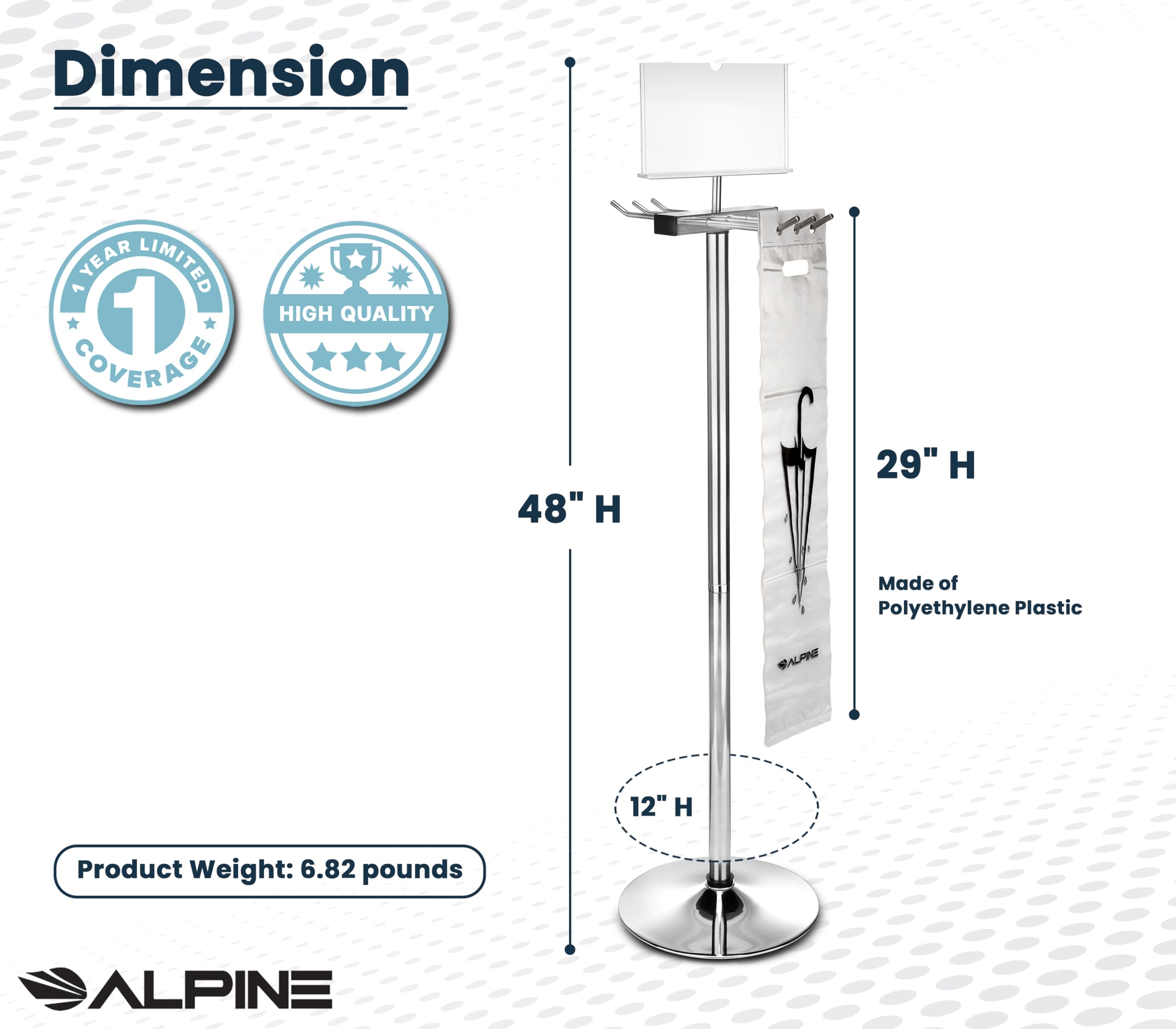 Alpine Industries Wet Umbrella Bag and Stand Variation  - Like New