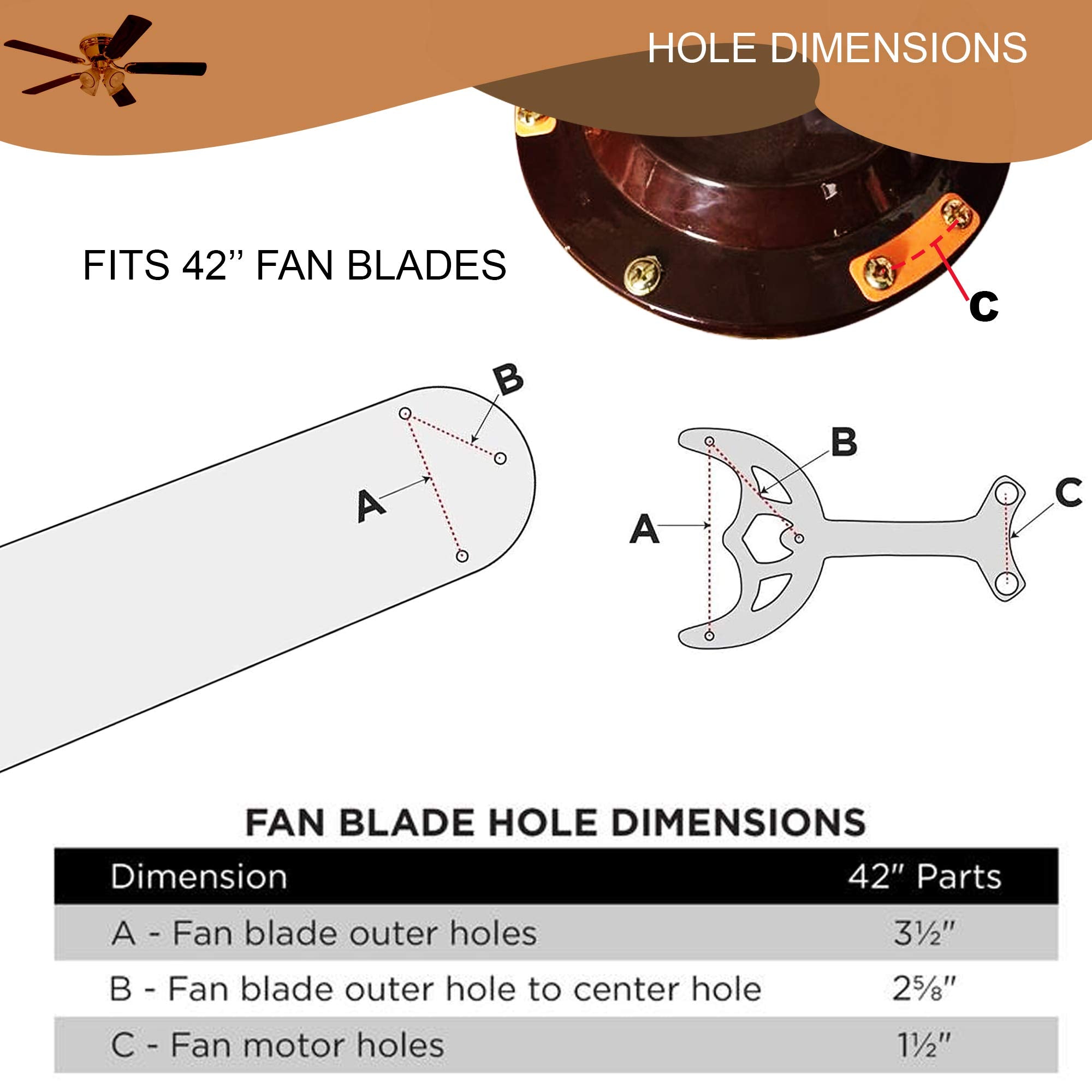 Ciata Replacement Fan Blade Arms  - Very Good