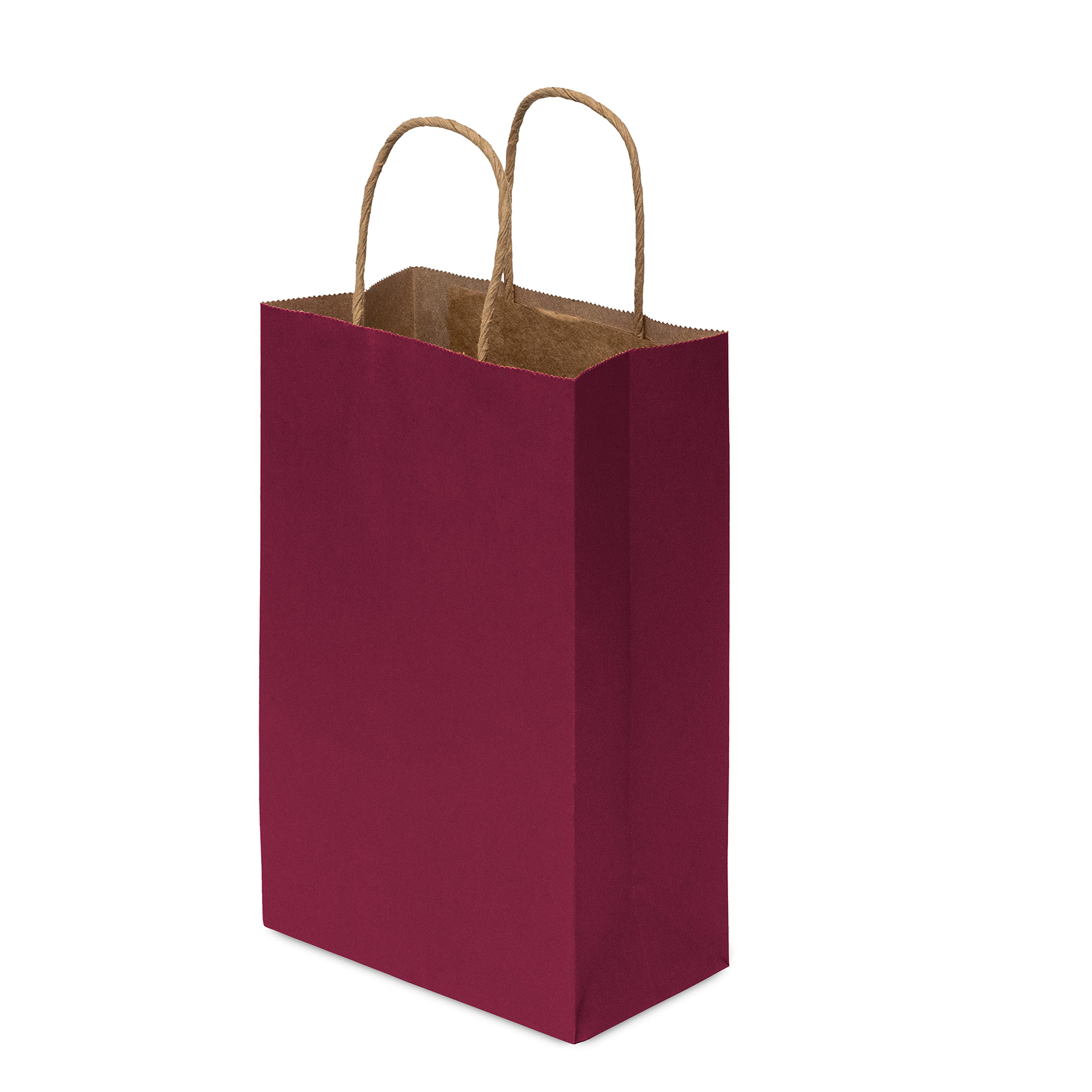 Prime Line Packaging Paper Twist Handle Kraft Bags Fuchsia  - Like New