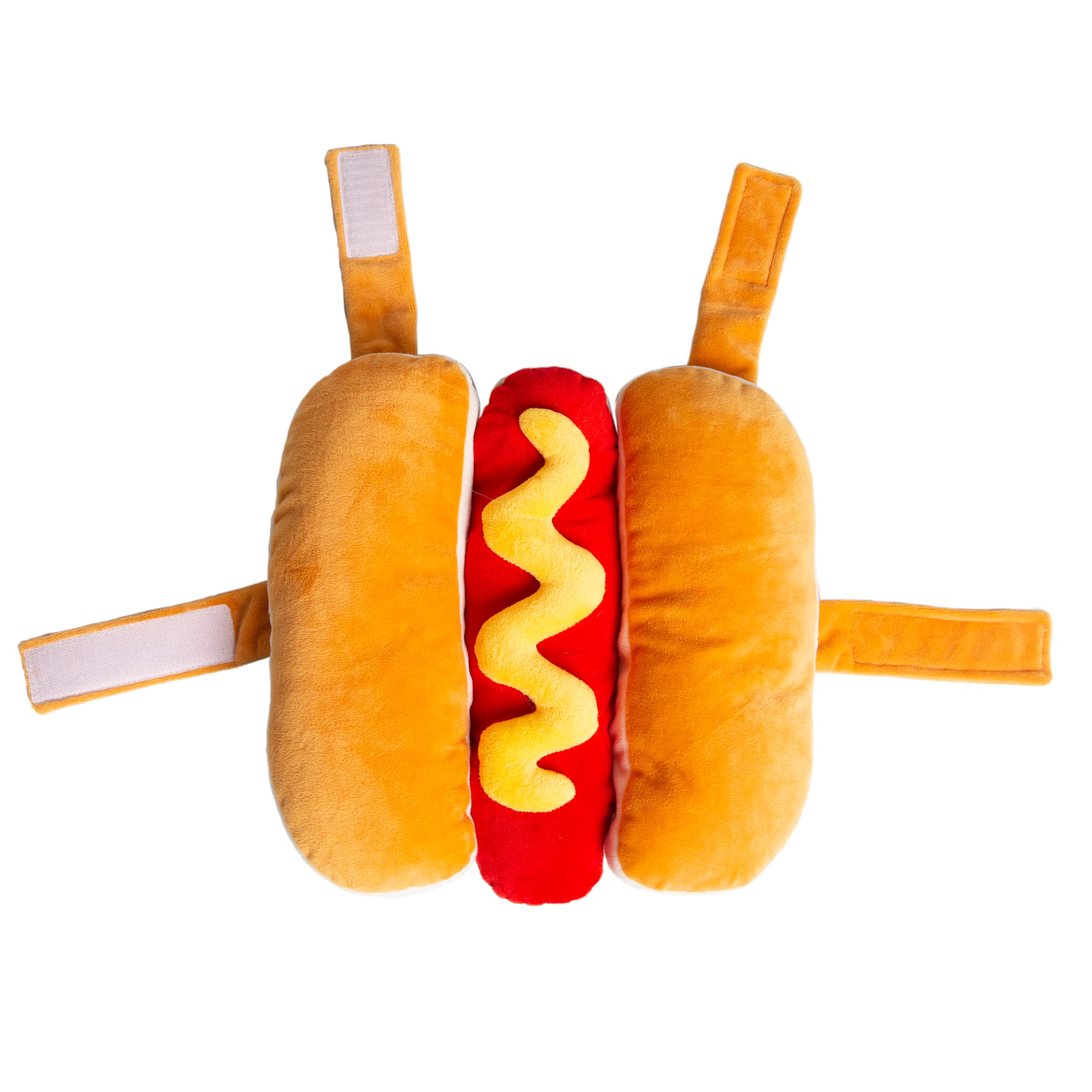 Pet Krewe Hot Dog Costume for Cats and Dogs | Extra Large Pet Wiener Costume for Dogs 1st Birthday, National Cat Day & Celebrations | Halloween Outfit for Small and Large Cats & Dogs  - Very Good